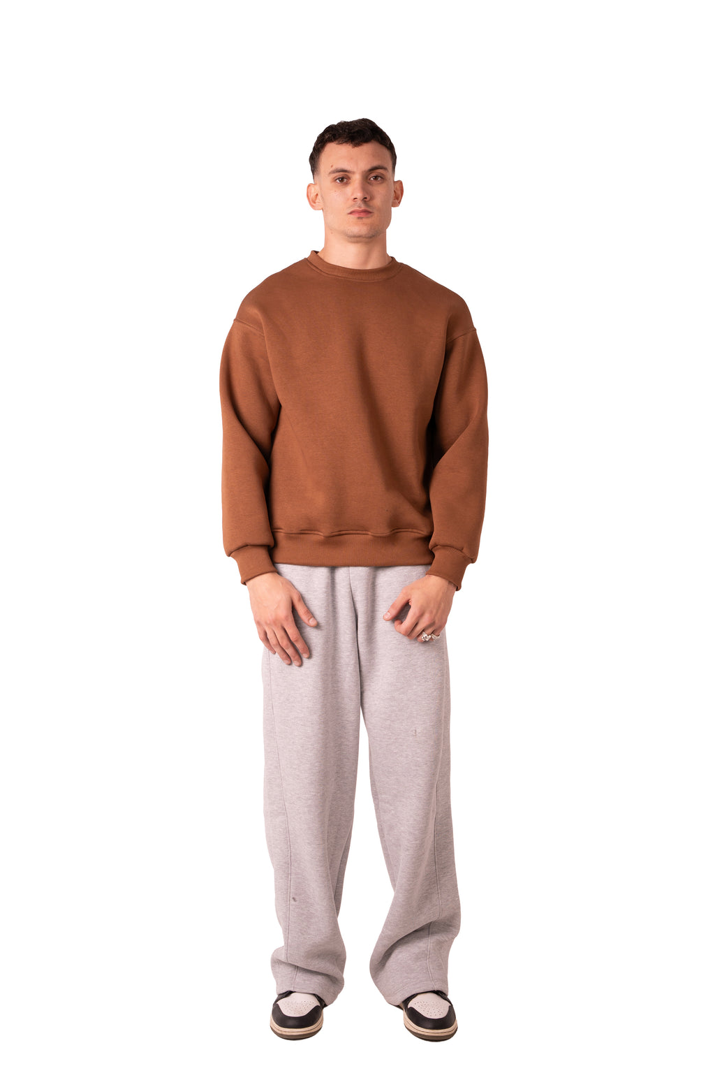 Crew Neck - Cocoa Brown