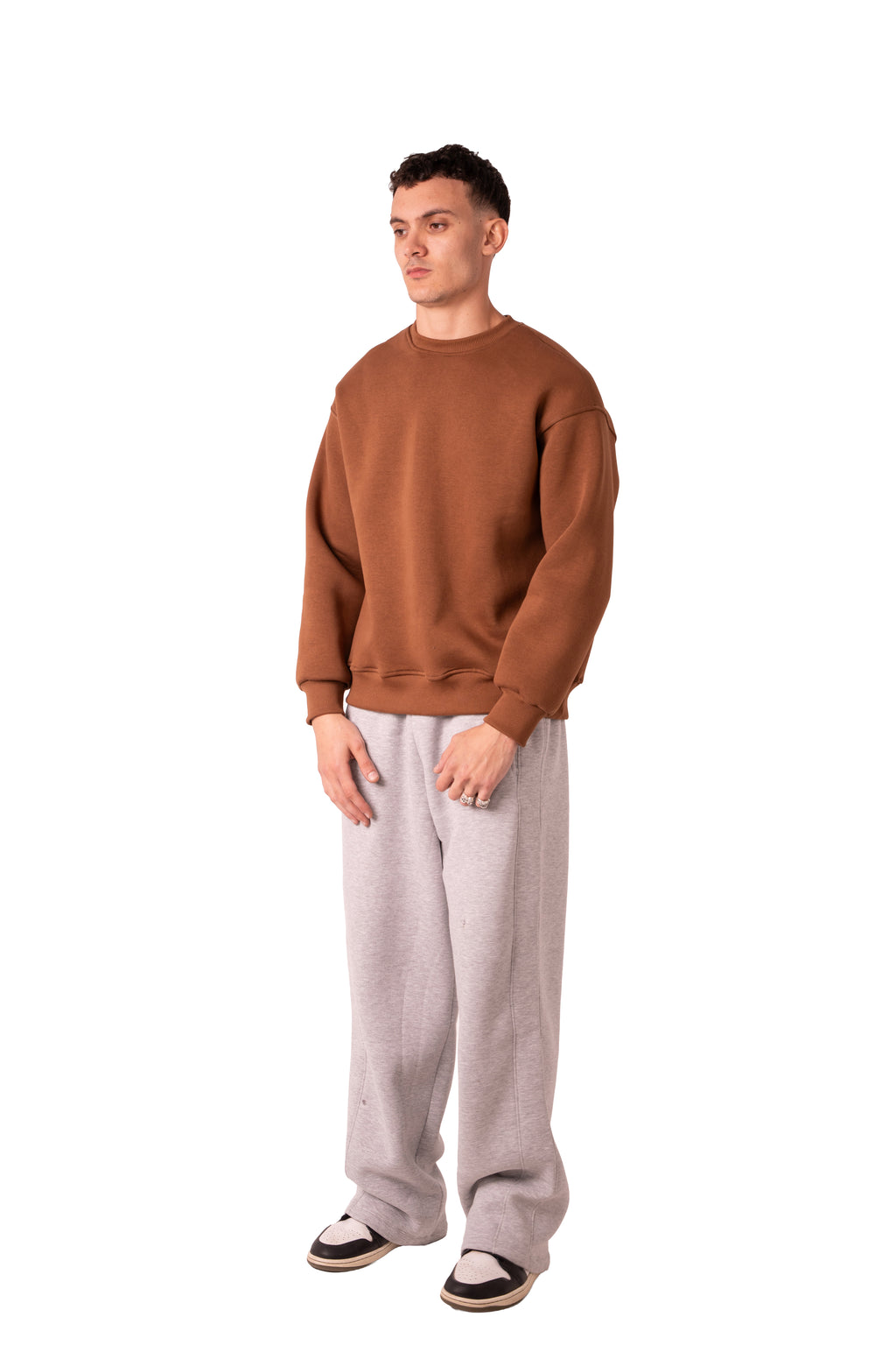 Crew Neck - Cocoa Brown