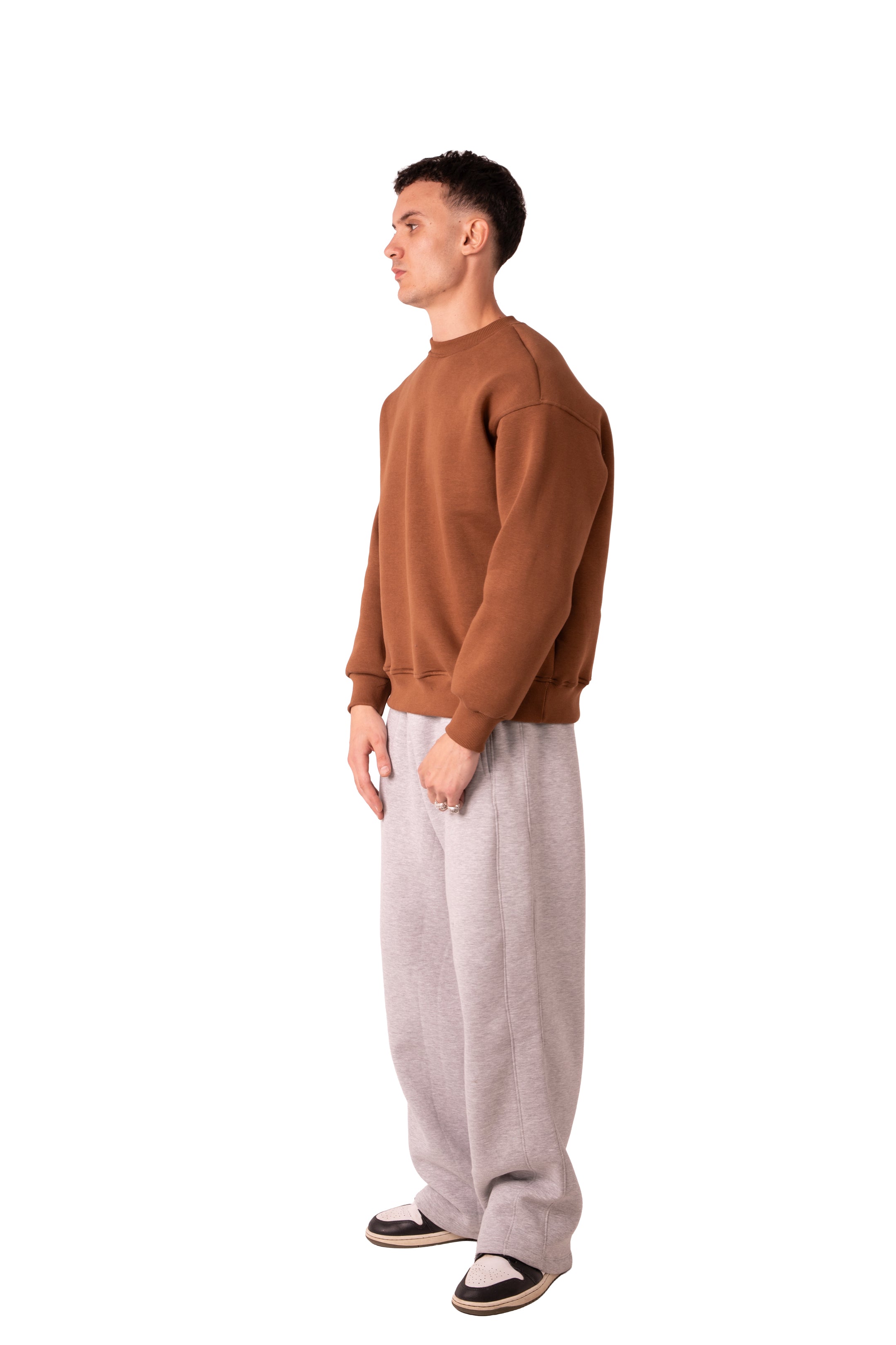 Crew Neck - Cocoa Brown