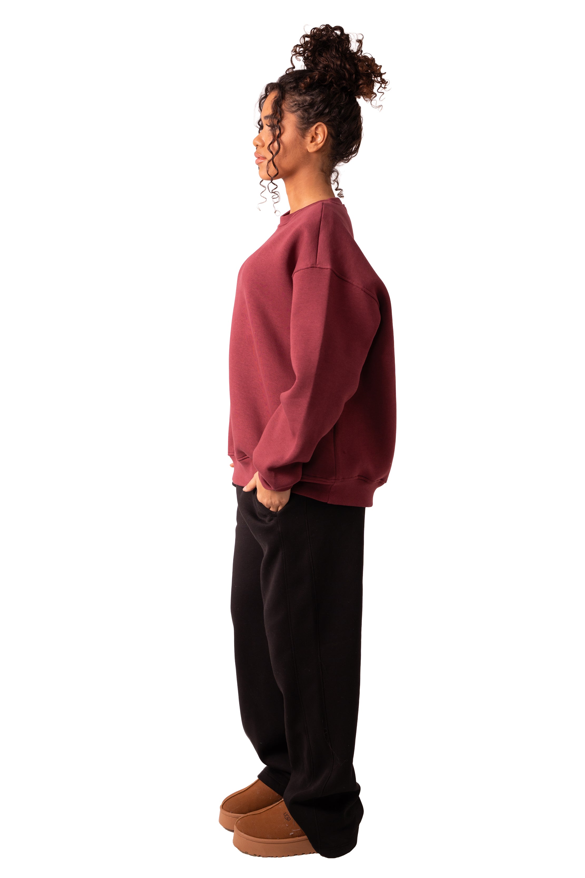 Crew Neck - Burgundy