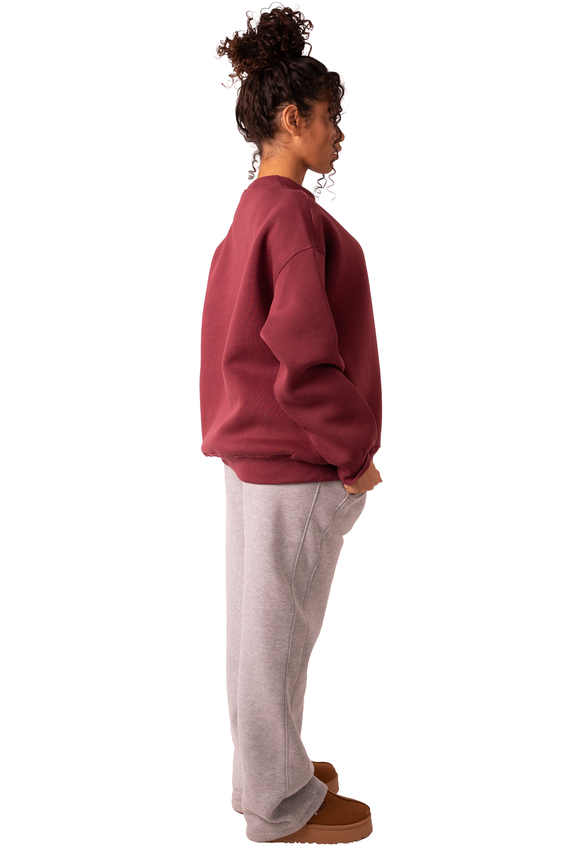 Crew Neck - Burgundy