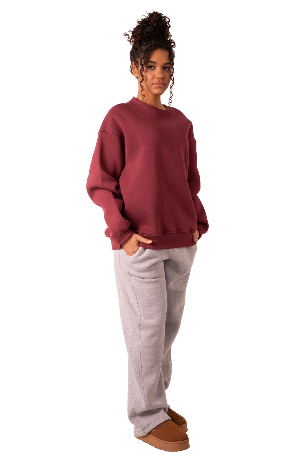 Crew Neck - Burgundy