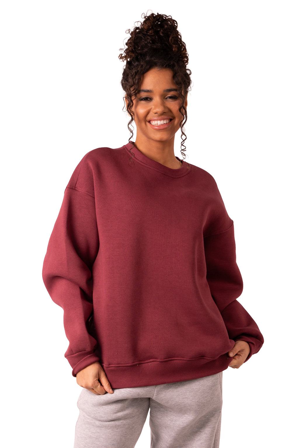 Crew Neck - Burgundy