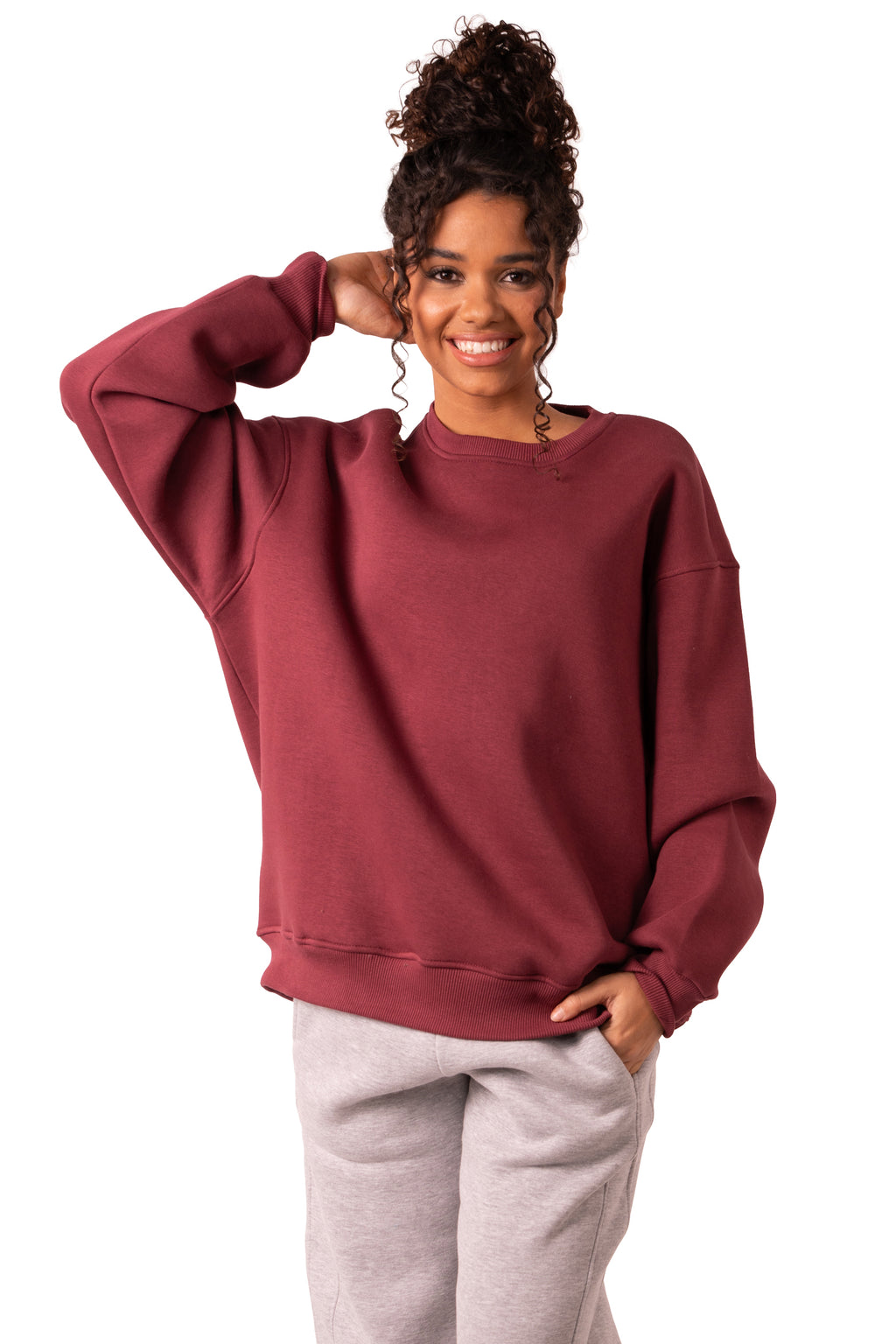 Crew Neck - Burgundy