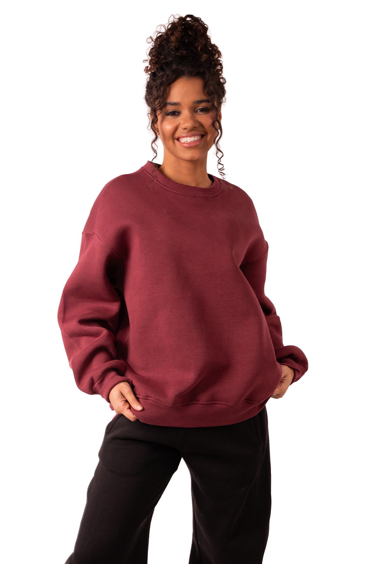Crew Neck - Burgundy