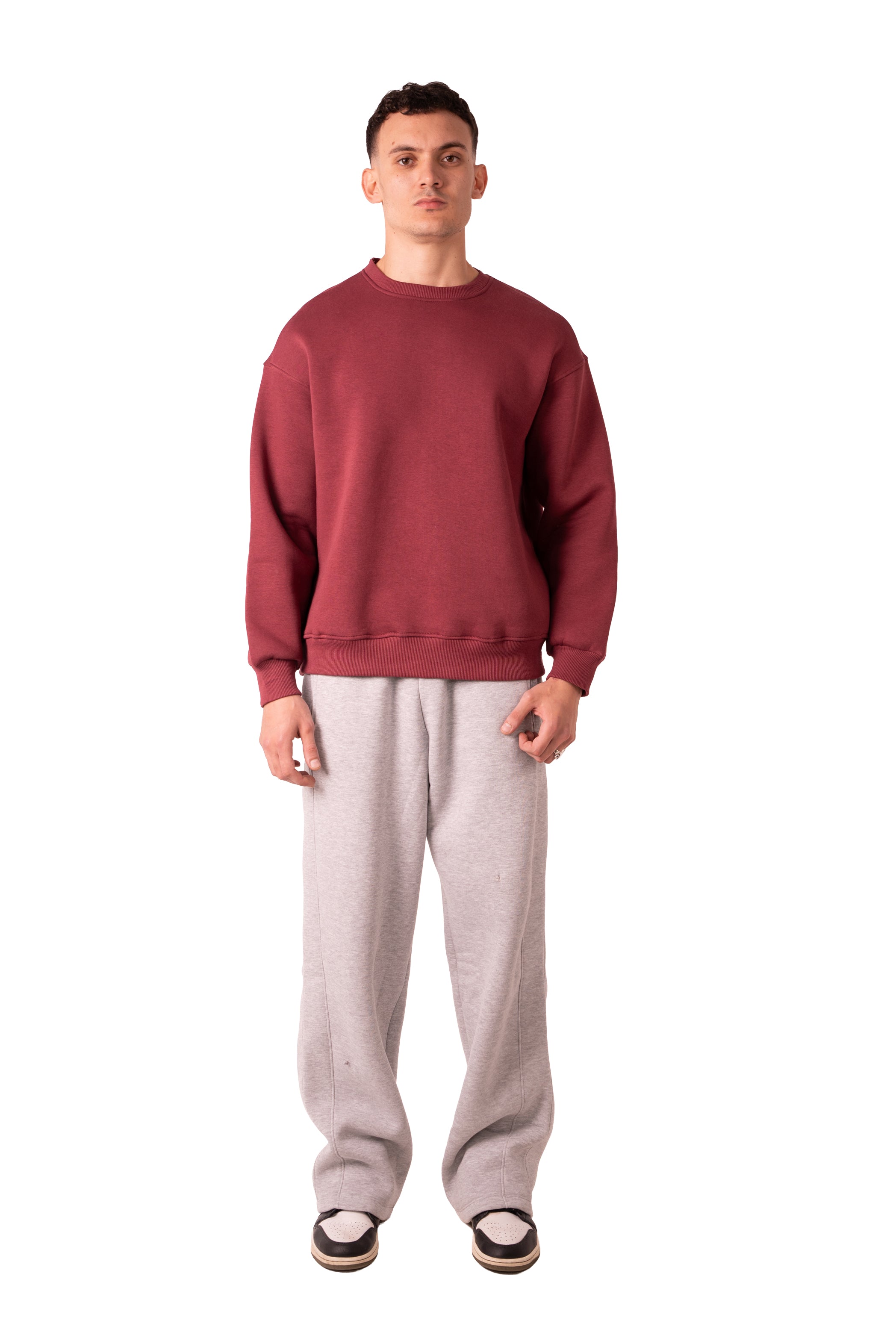 Crew Neck - Burgundy