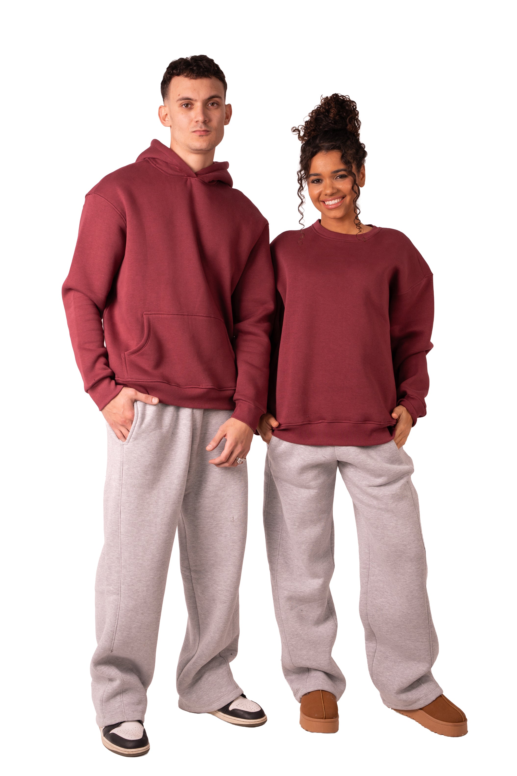 Crew Neck - Burgundy
