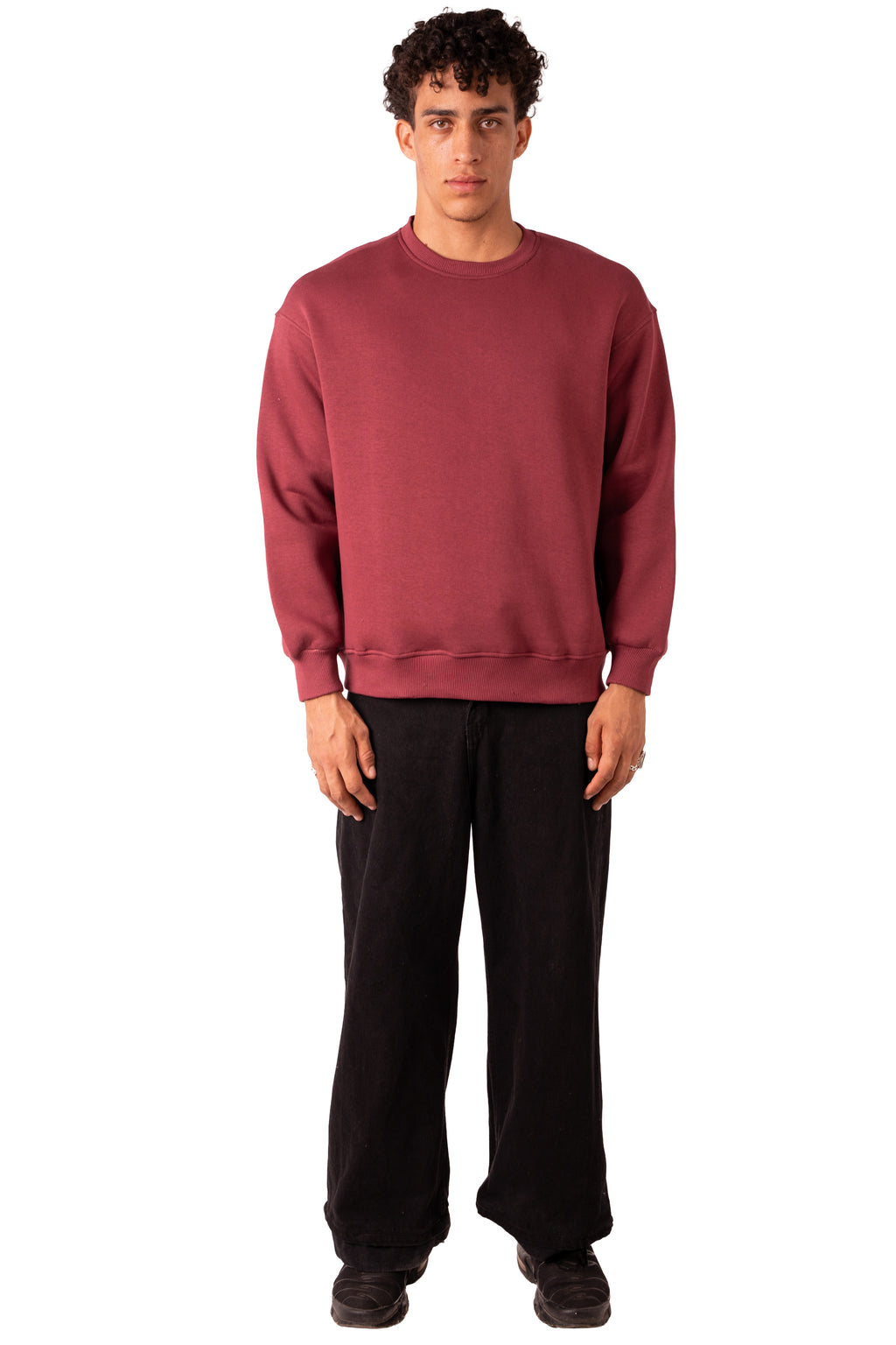 Crew Neck - Burgundy