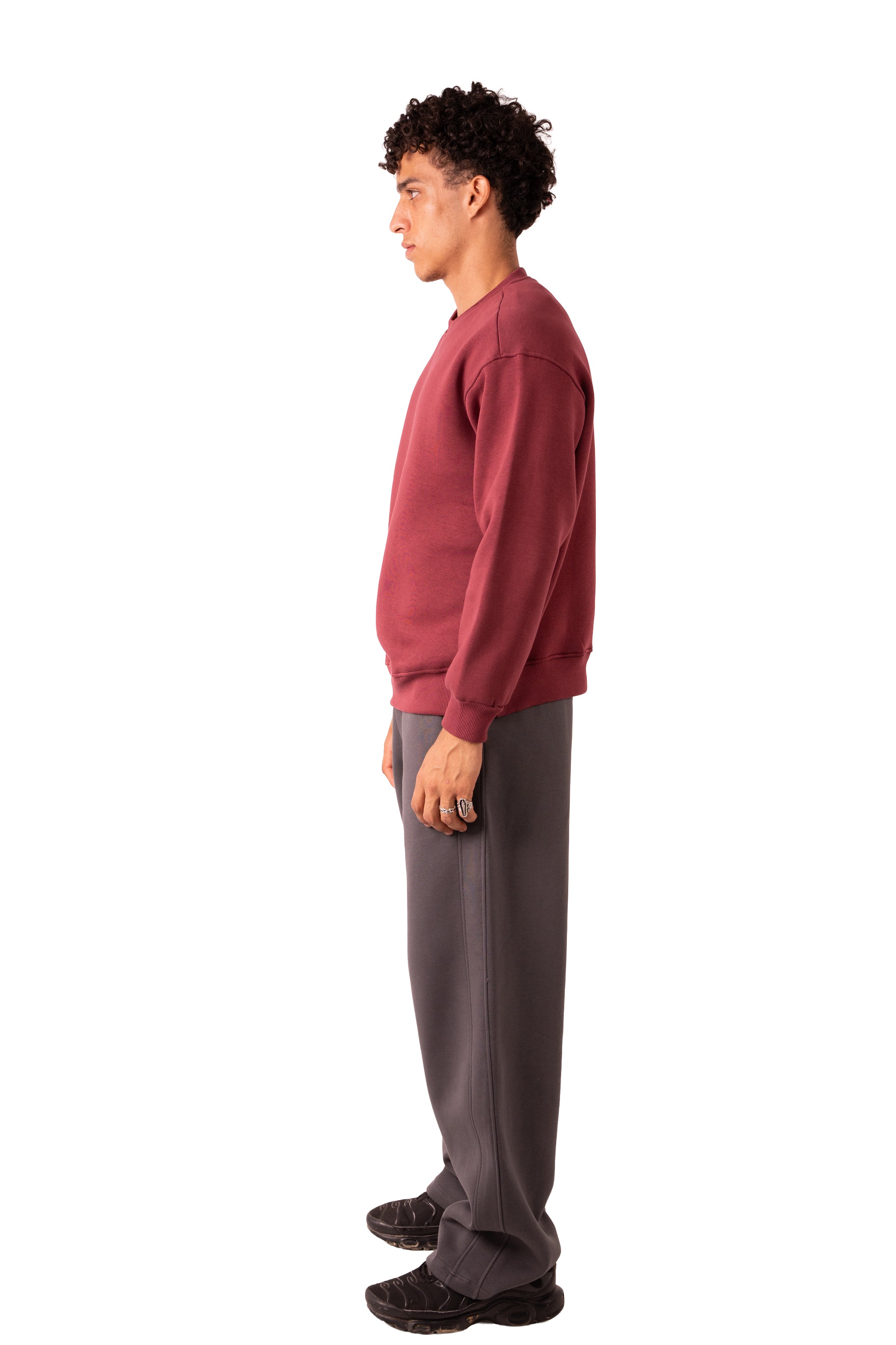 Crew Neck - Burgundy