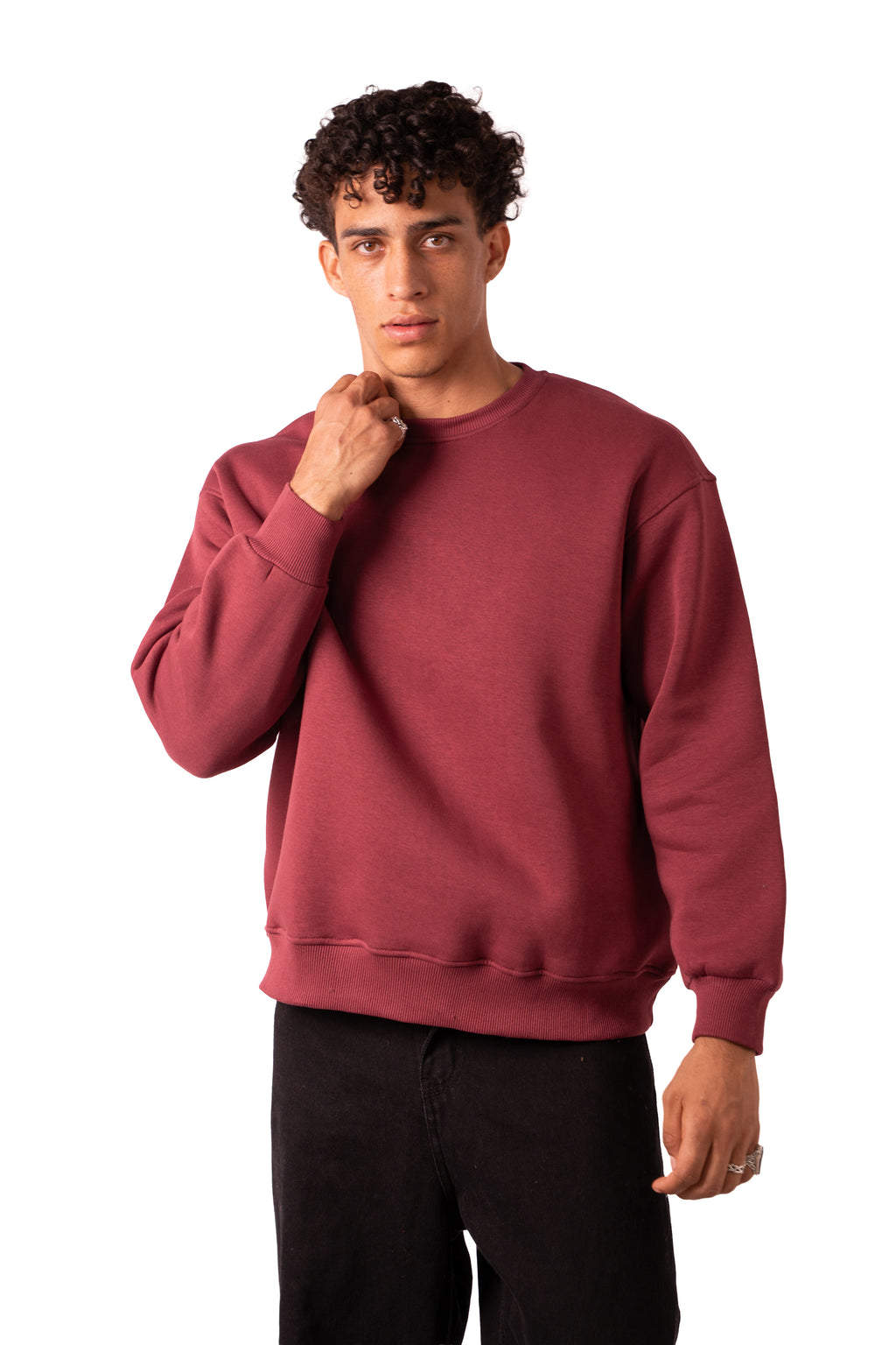 Crew Neck - Burgundy