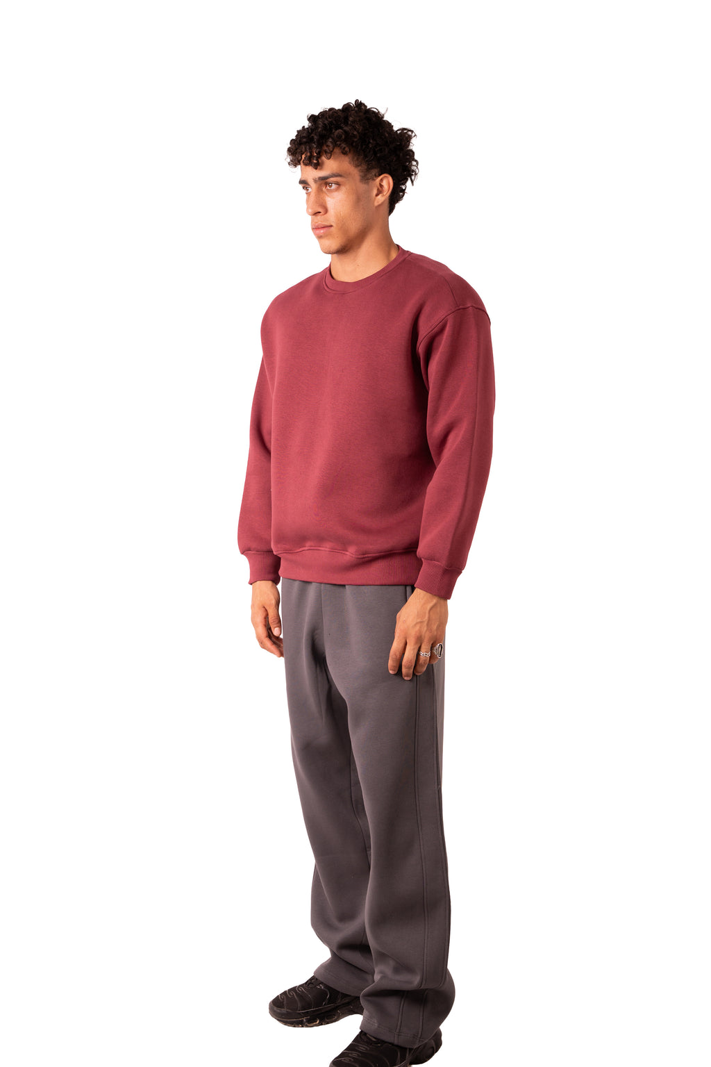Crew Neck - Burgundy