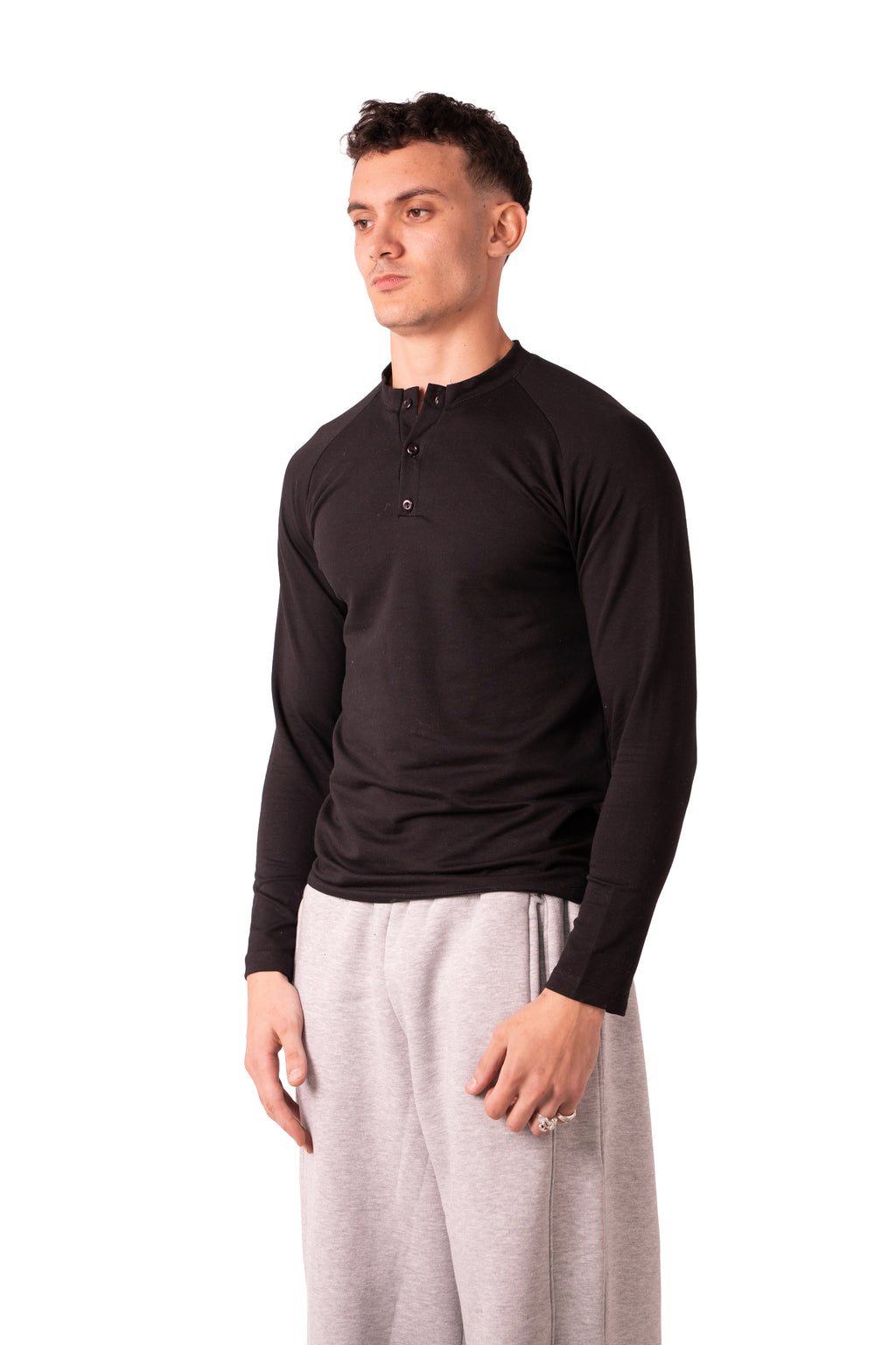 Henley Tshirt - Black