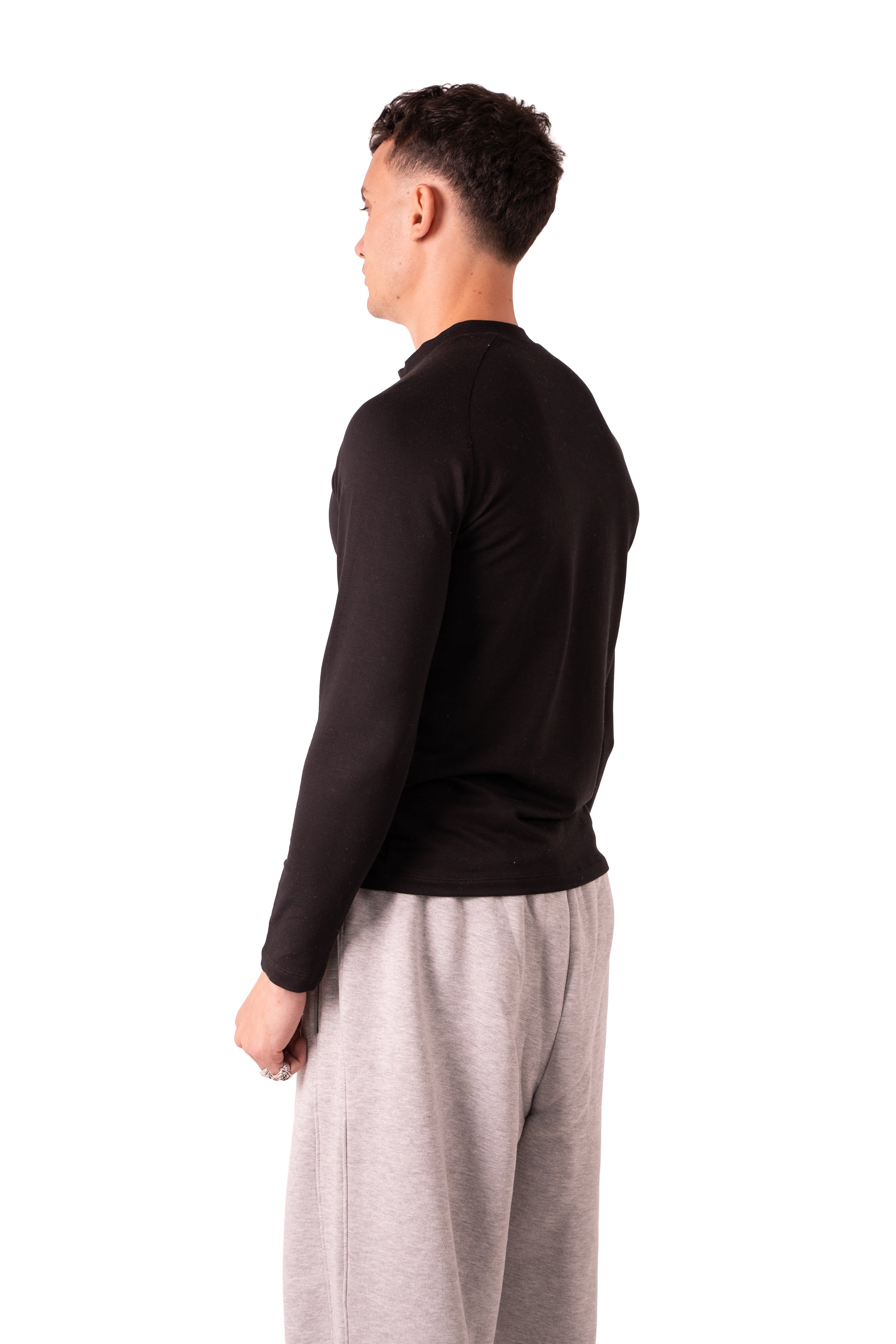 Henley Tshirt - Black