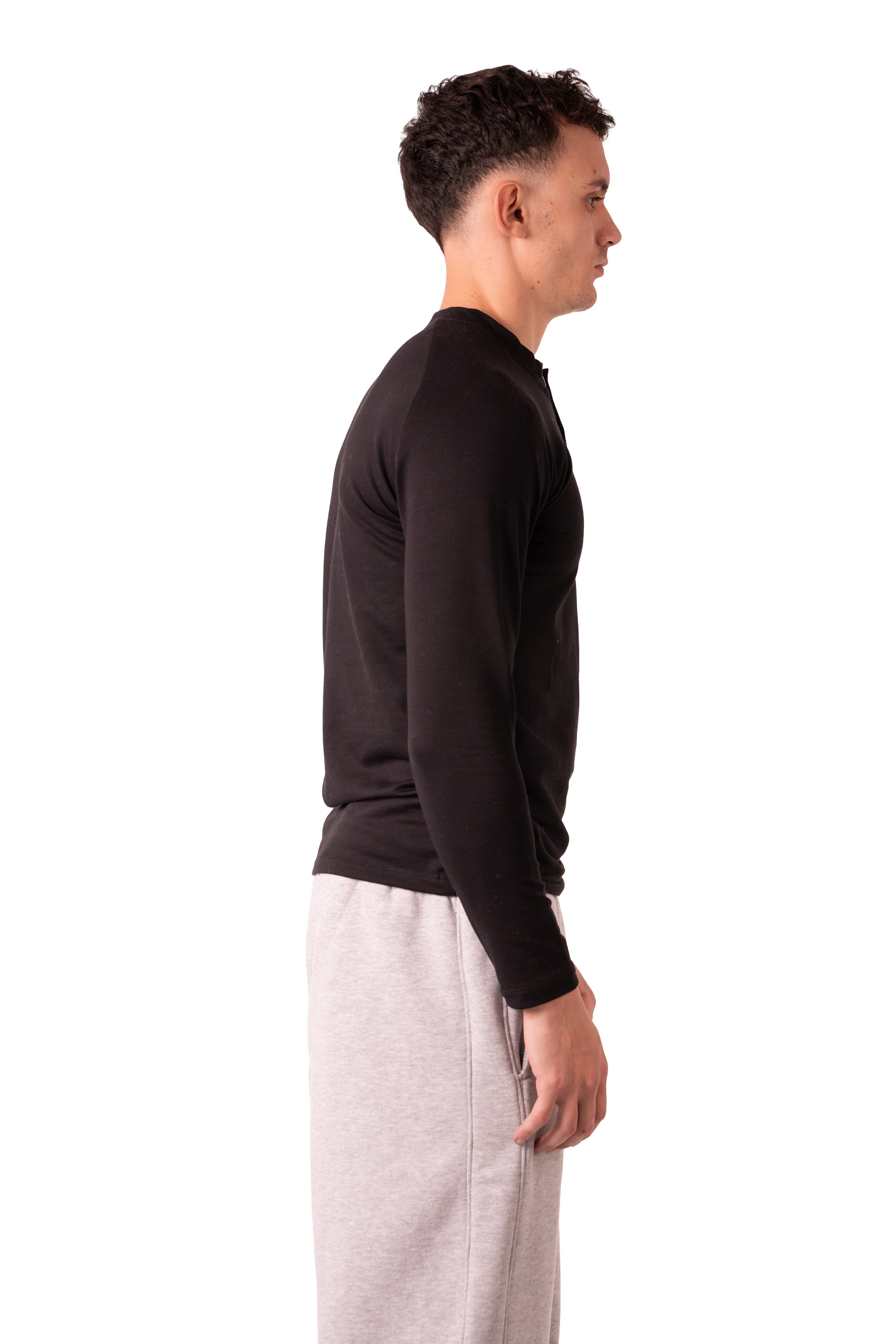 Henley Tshirt - Black