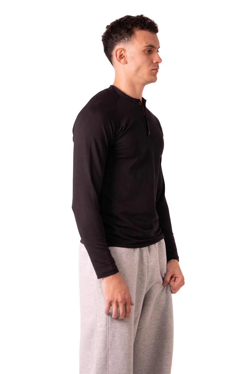 Henley Tshirt - Black