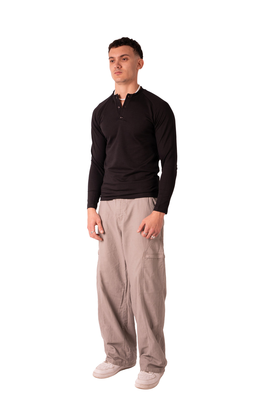 Henley Tshirt - Black