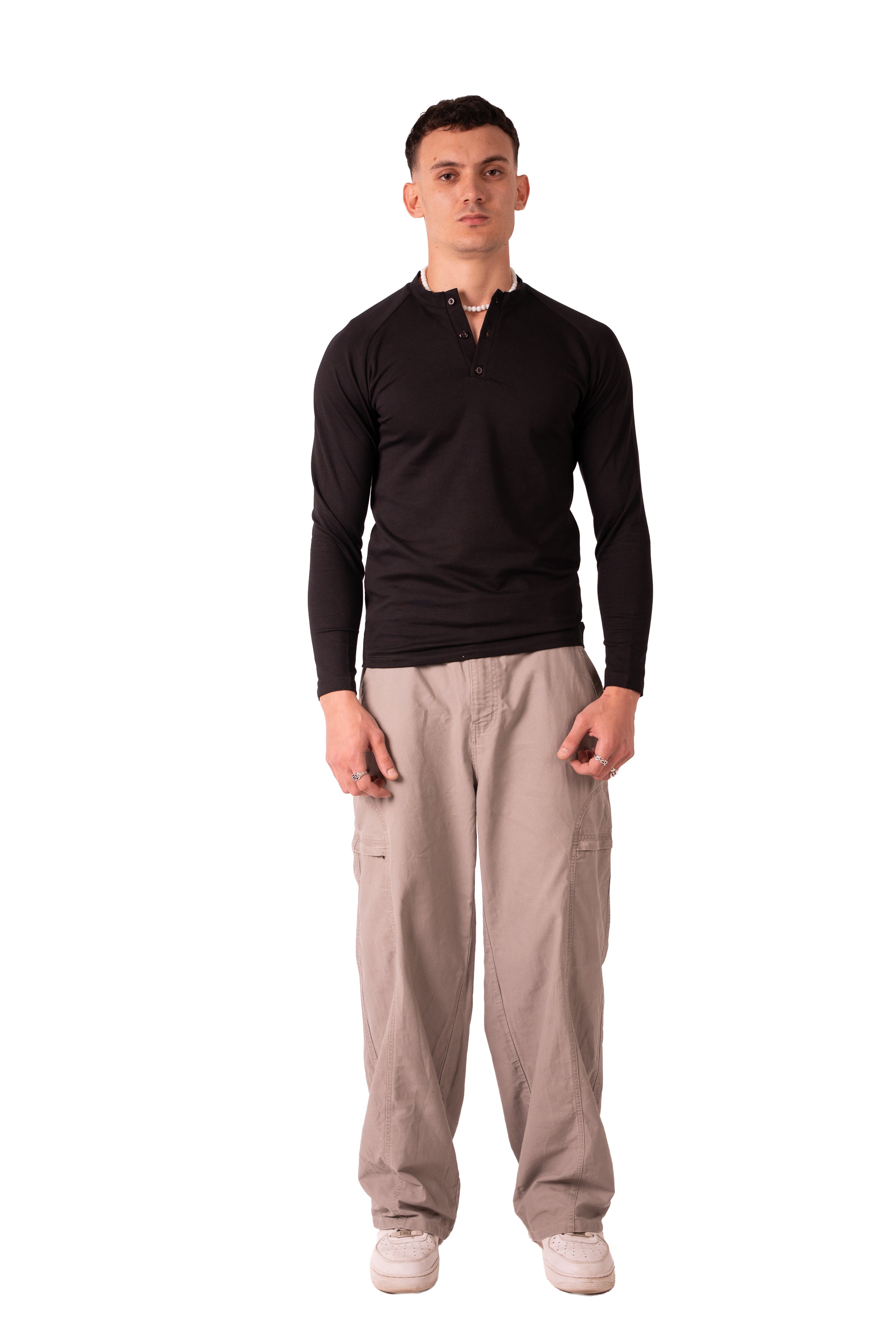 Henley Tshirt - Black