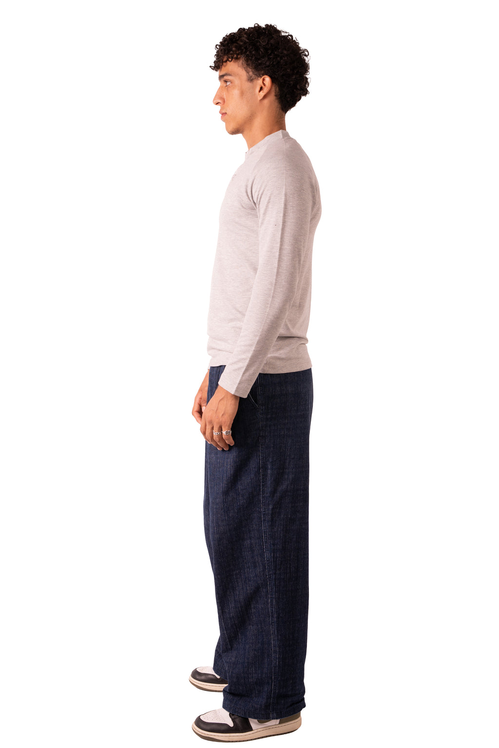 Henley Tshirt - Light Grey