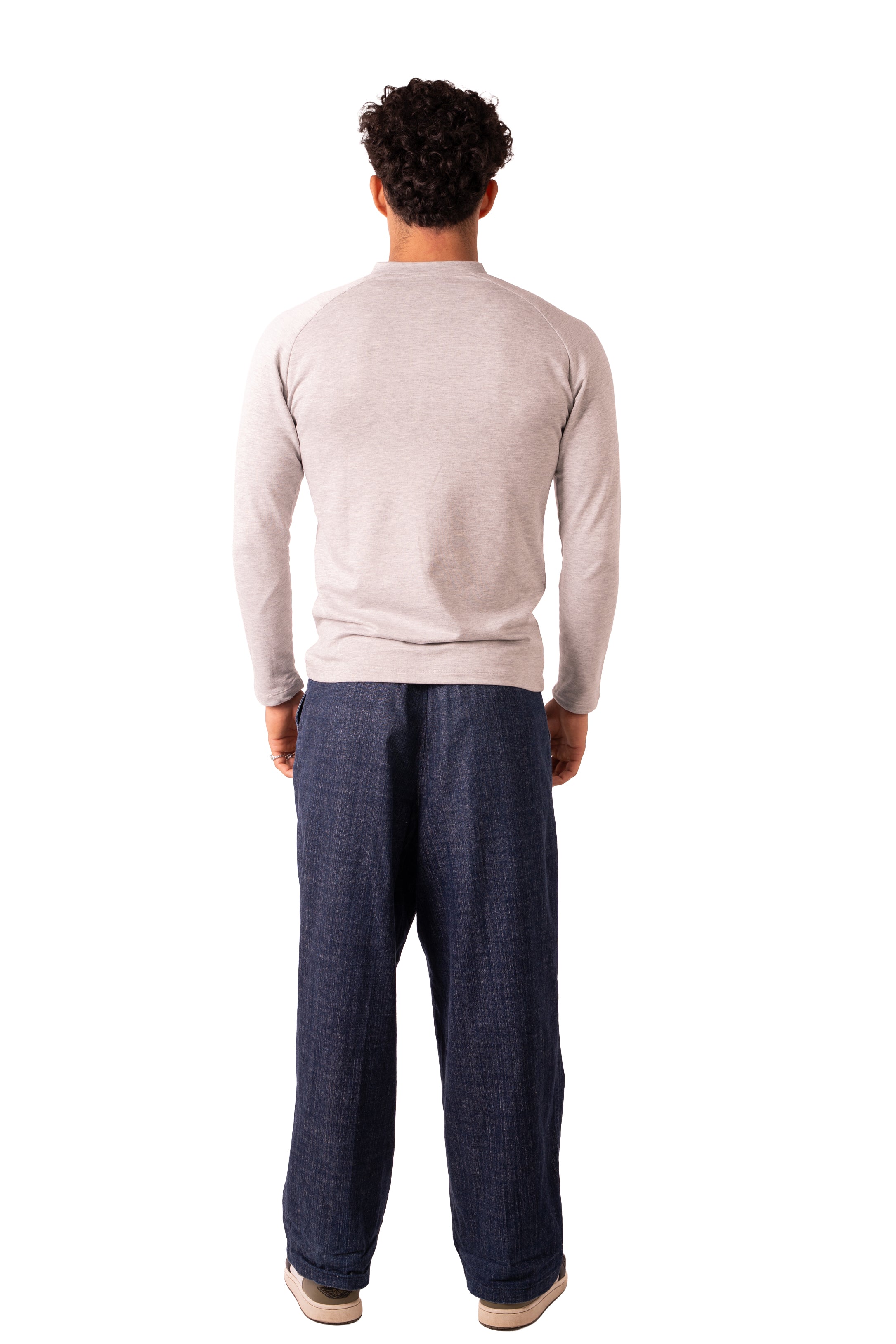 Henley Tshirt - Light Grey