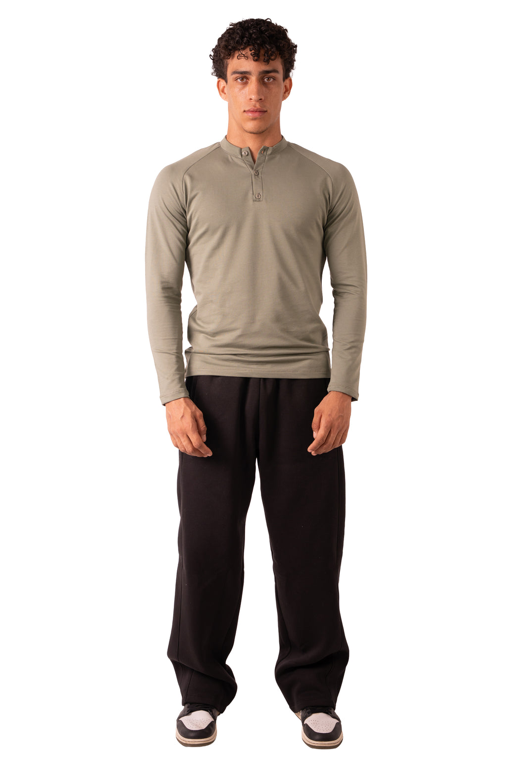 Henley Tshirt - Olive