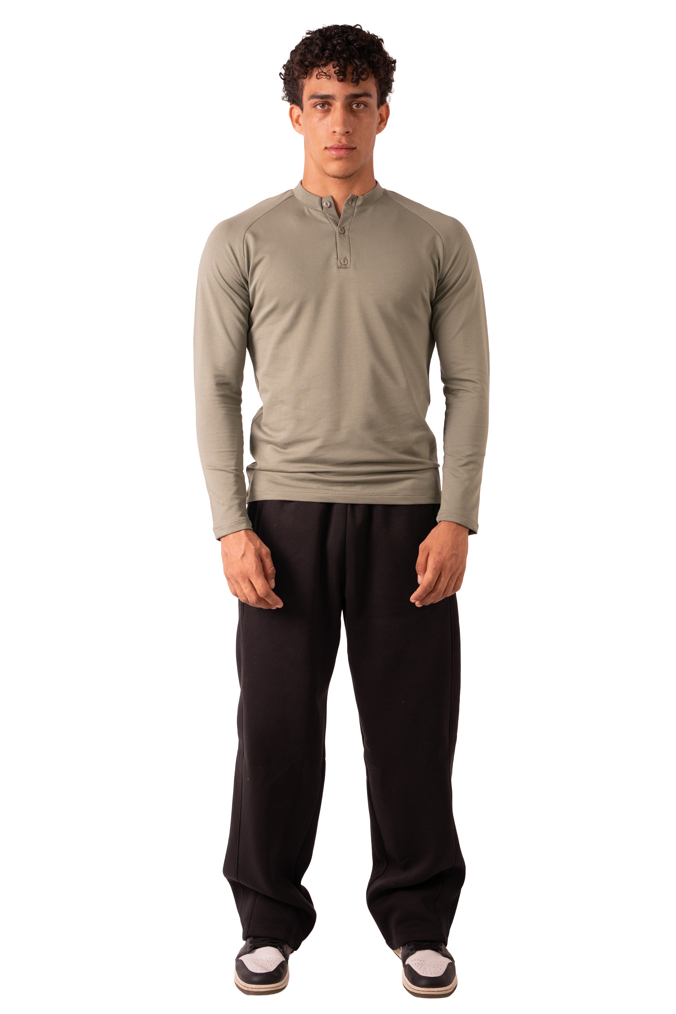 Henley Tshirt - Olive