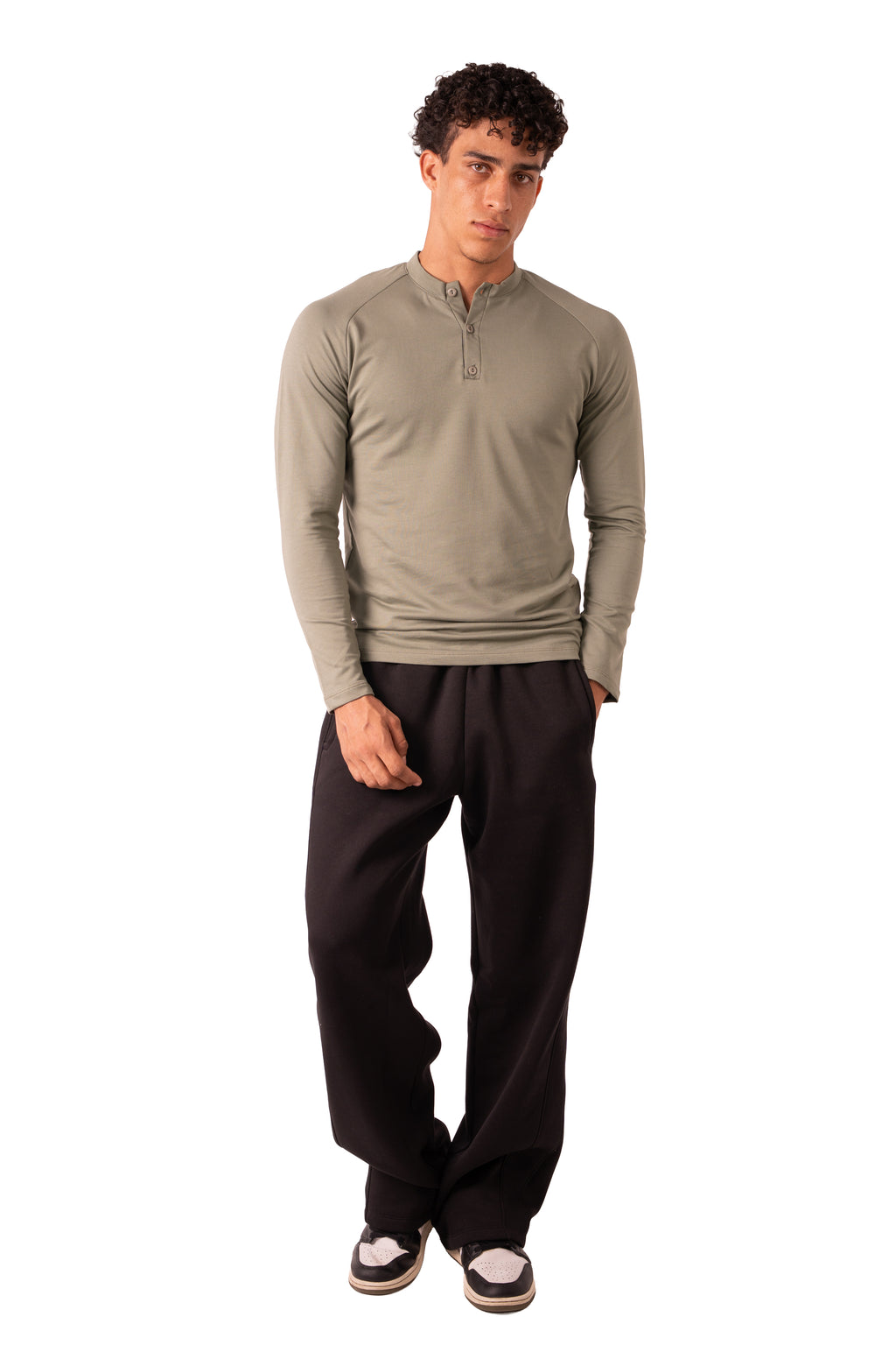 Henley Tshirt - Olive