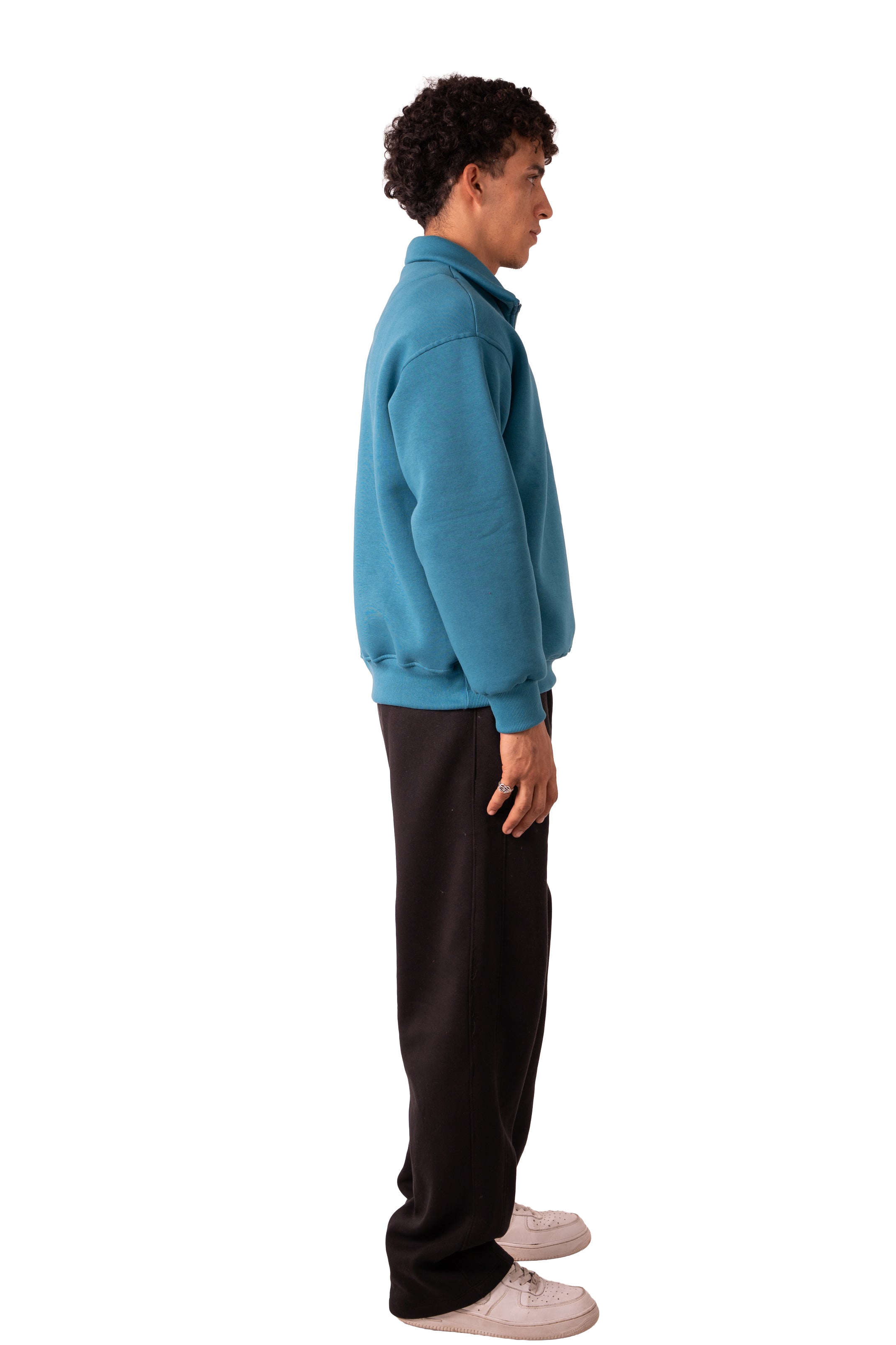 Quarter Zip Deep Aqua