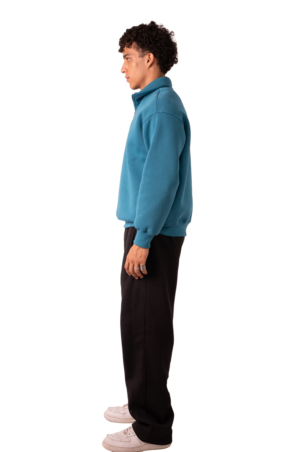 Quarter Zip Deep Aqua