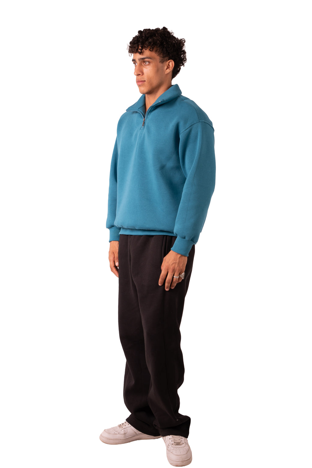 Quarter Zip Deep Aqua
