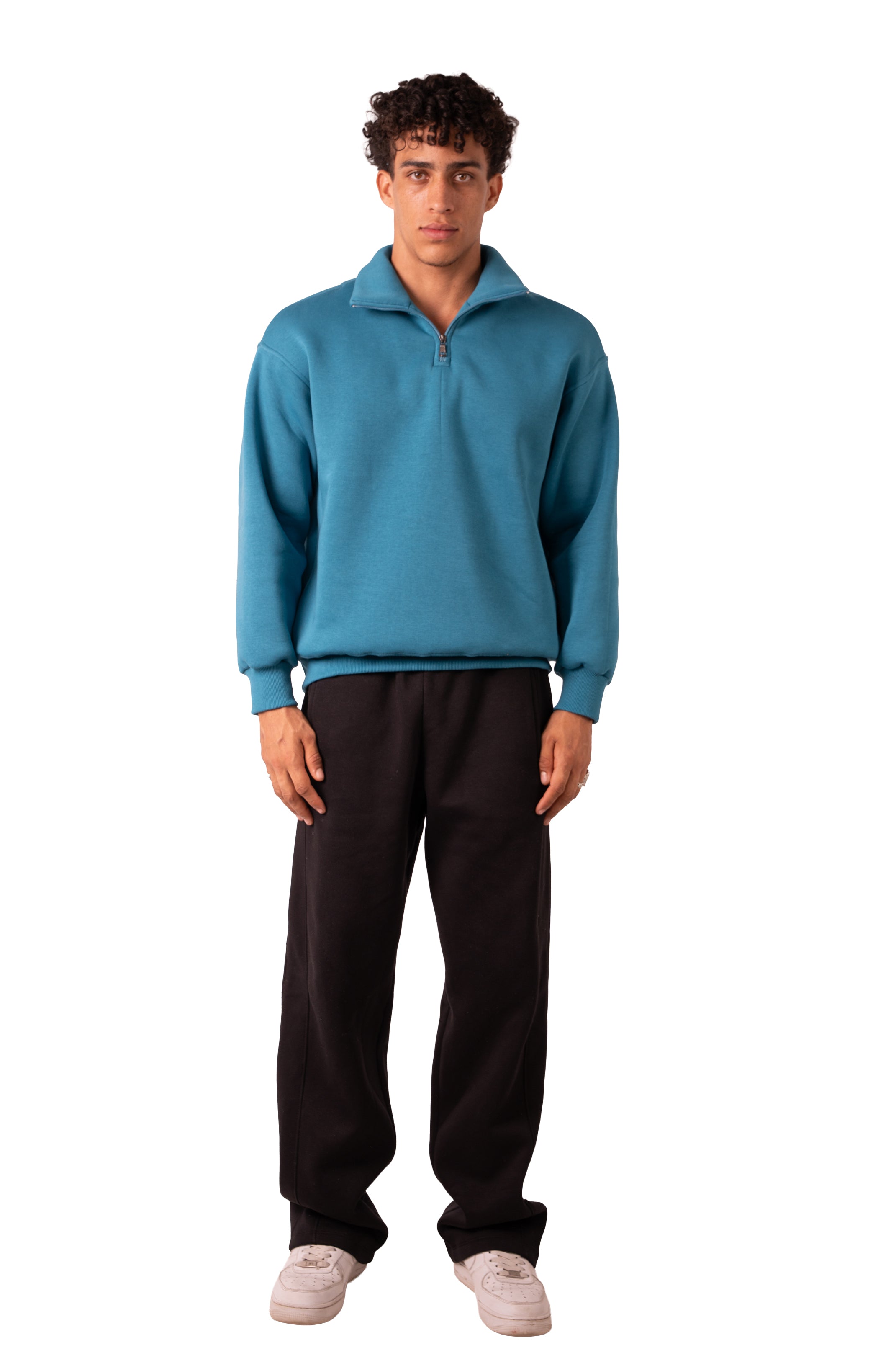 Quarter Zip Deep Aqua
