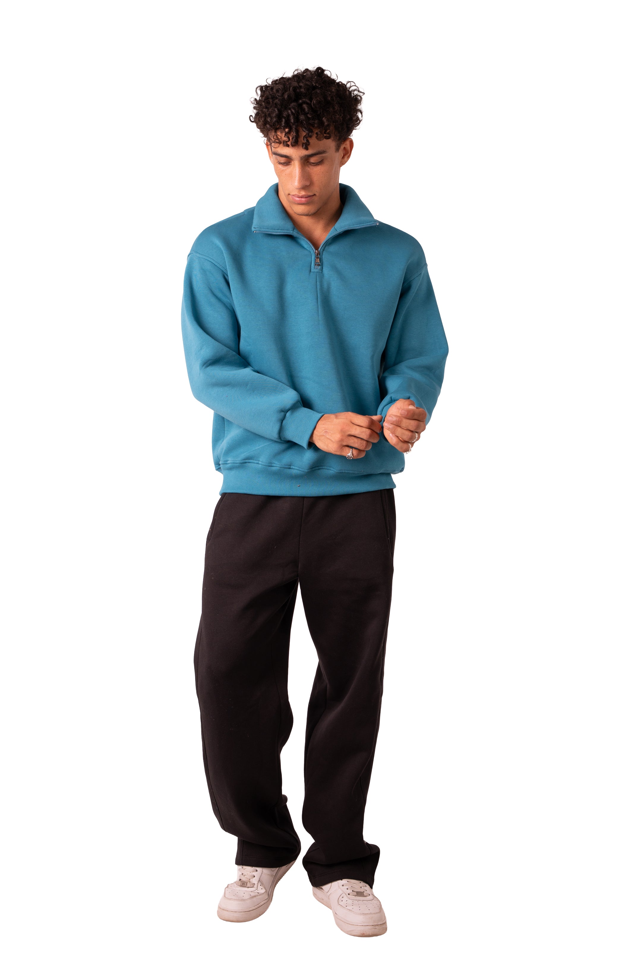 Quarter Zip Deep Aqua