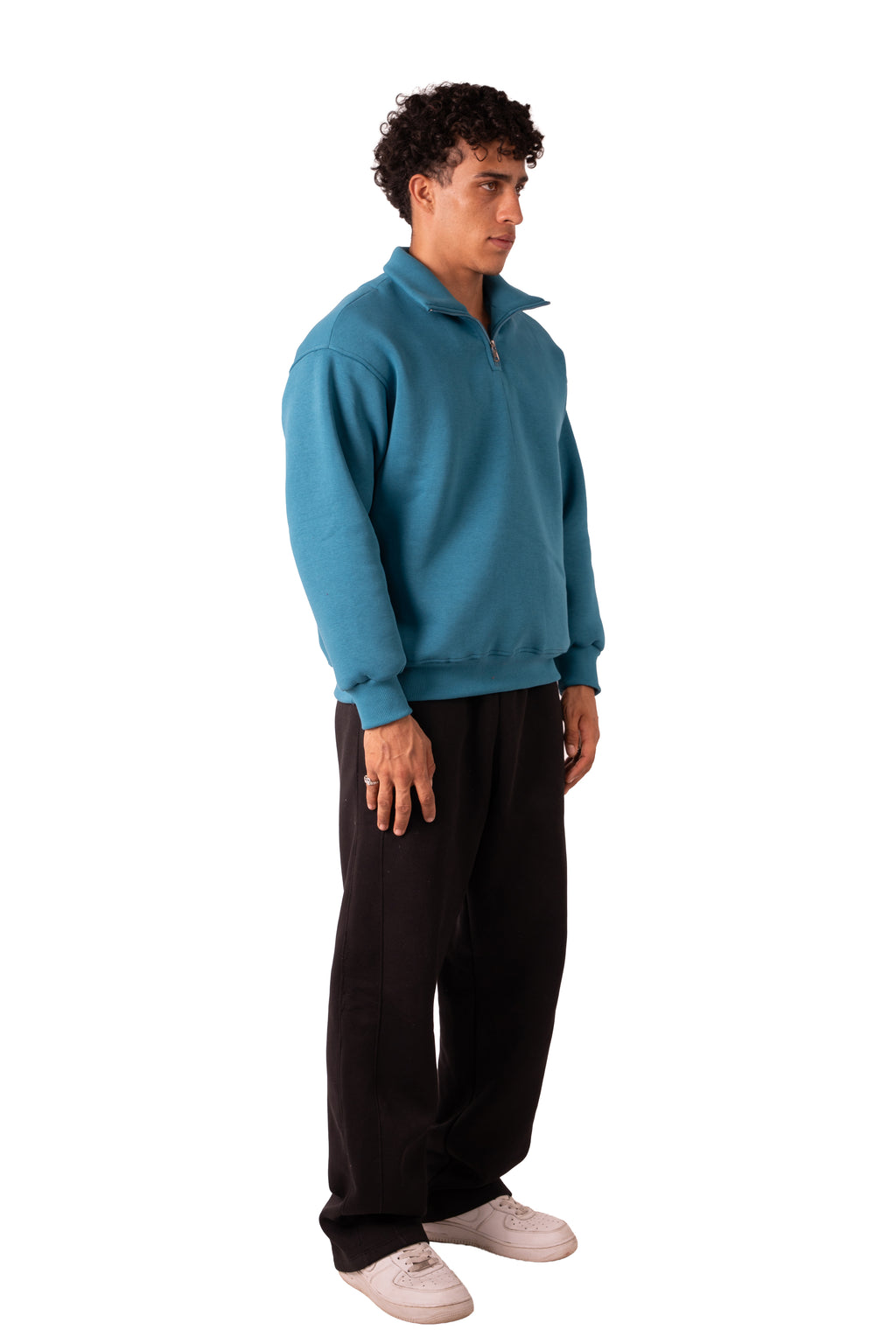 Quarter Zip Deep Aqua