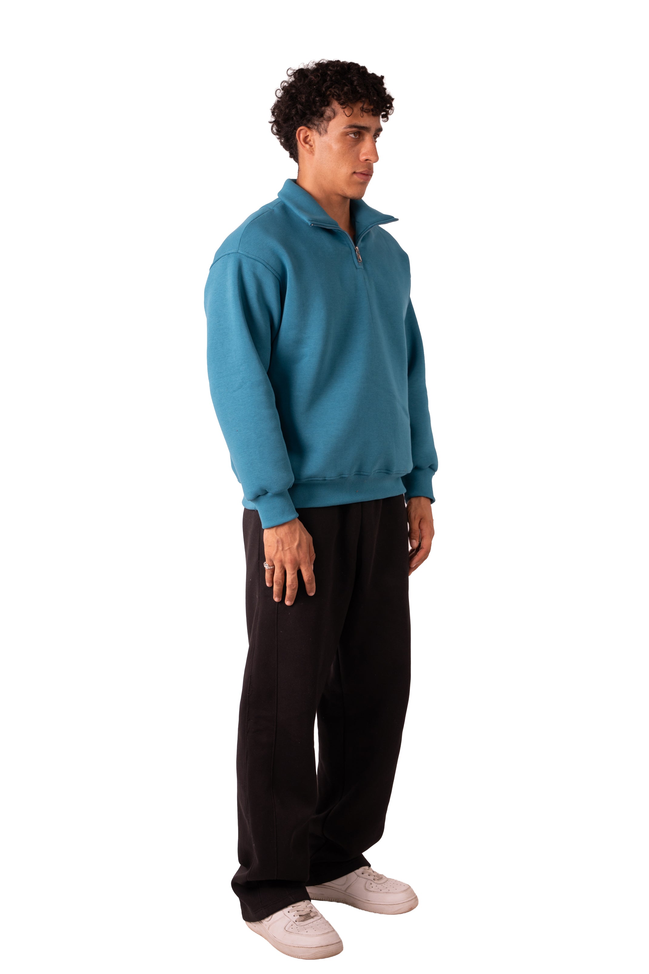 Quarter Zip Deep Aqua