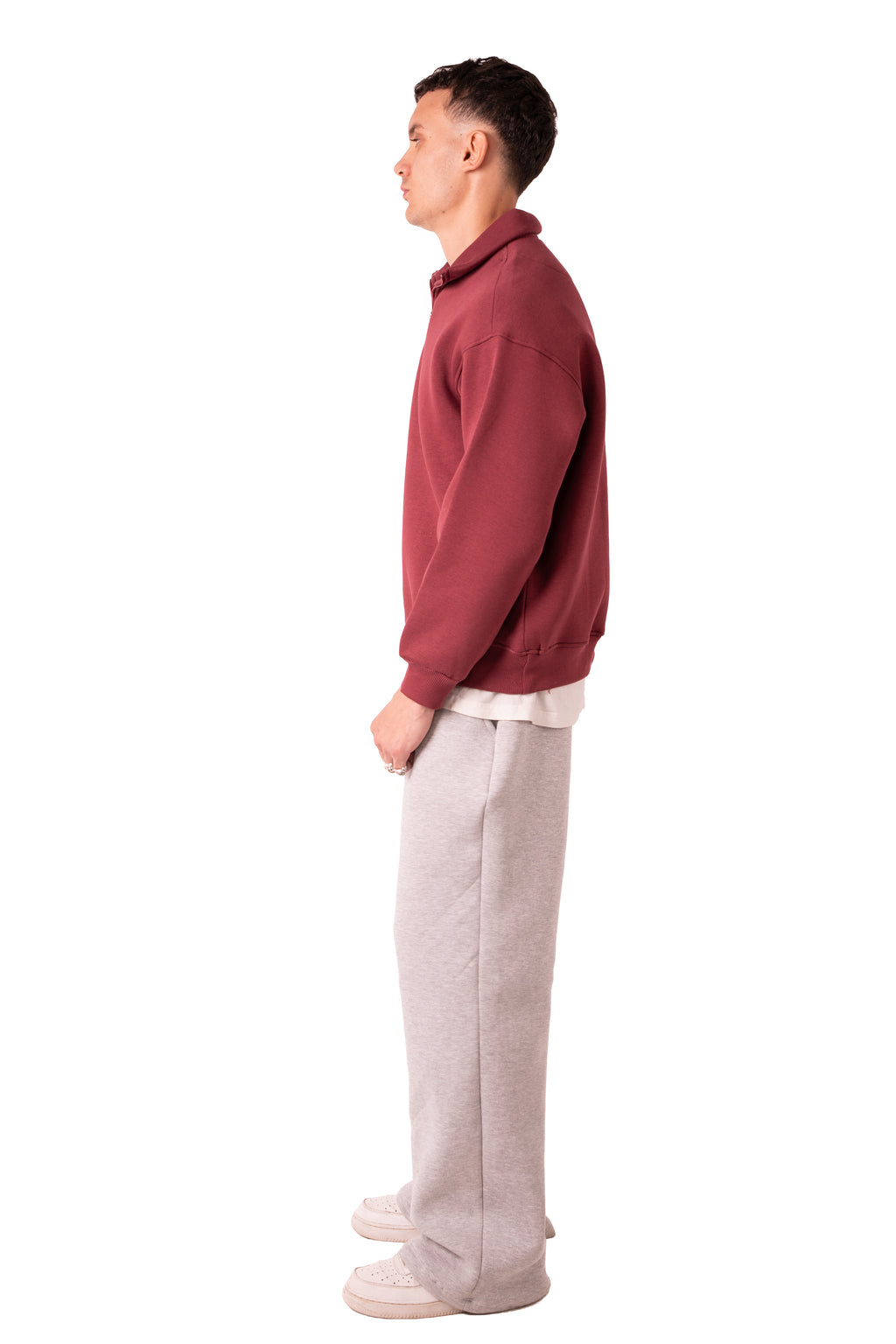 Quarter Zip Burgundy