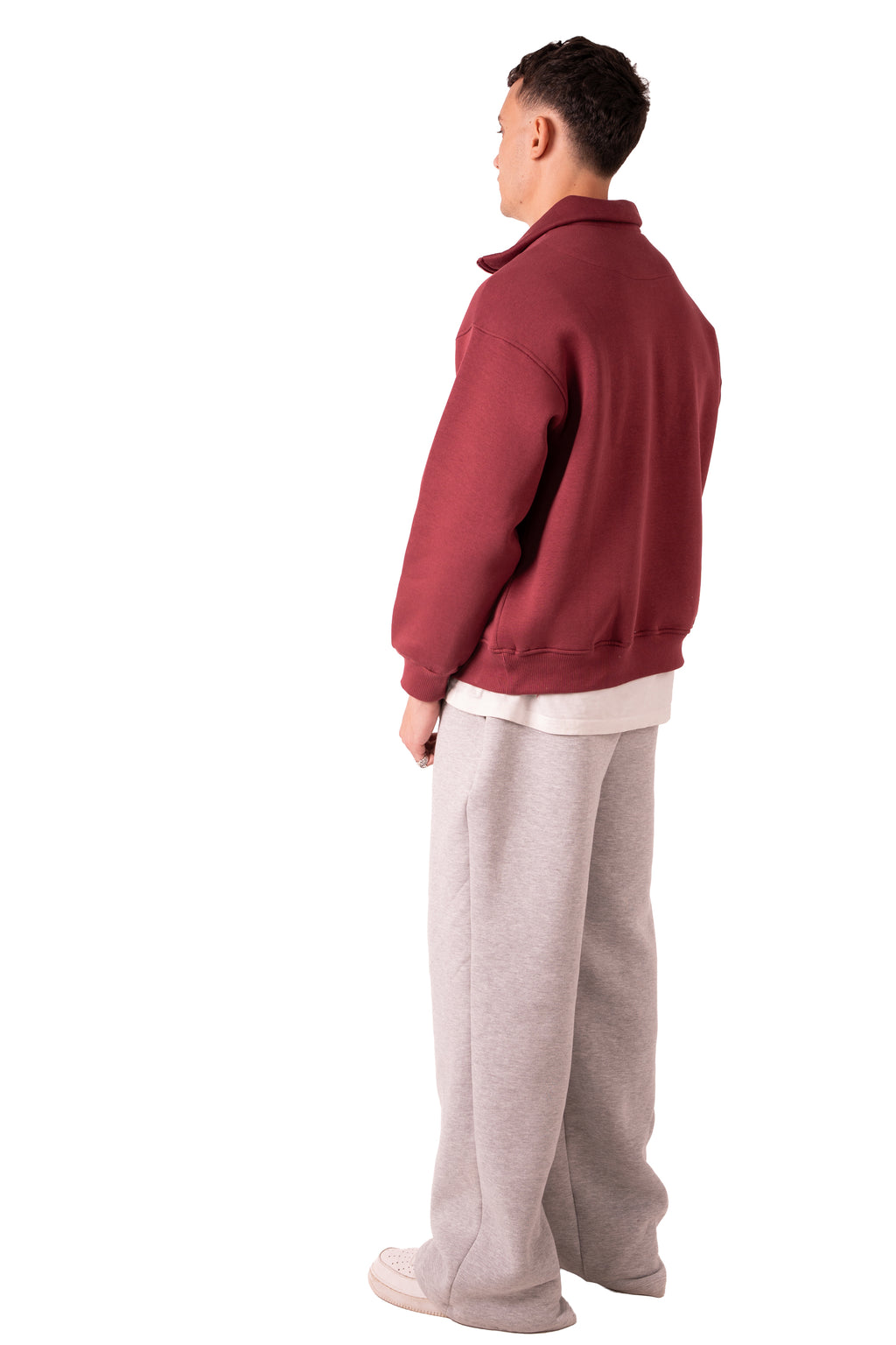 Quarter Zip Burgundy