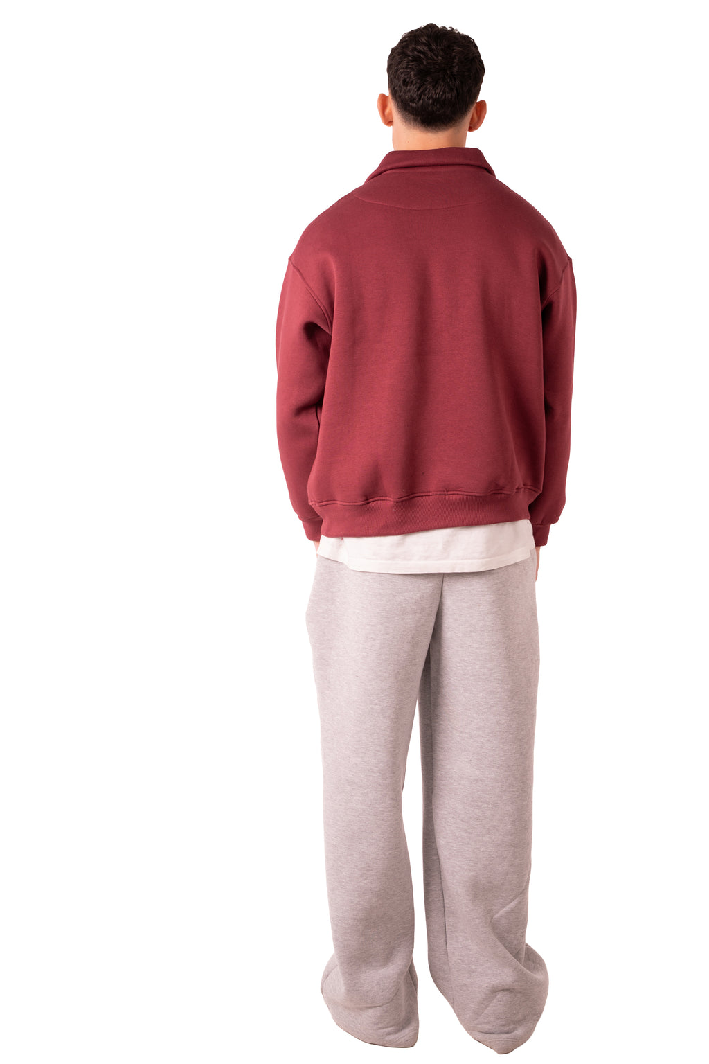 Quarter Zip Burgundy