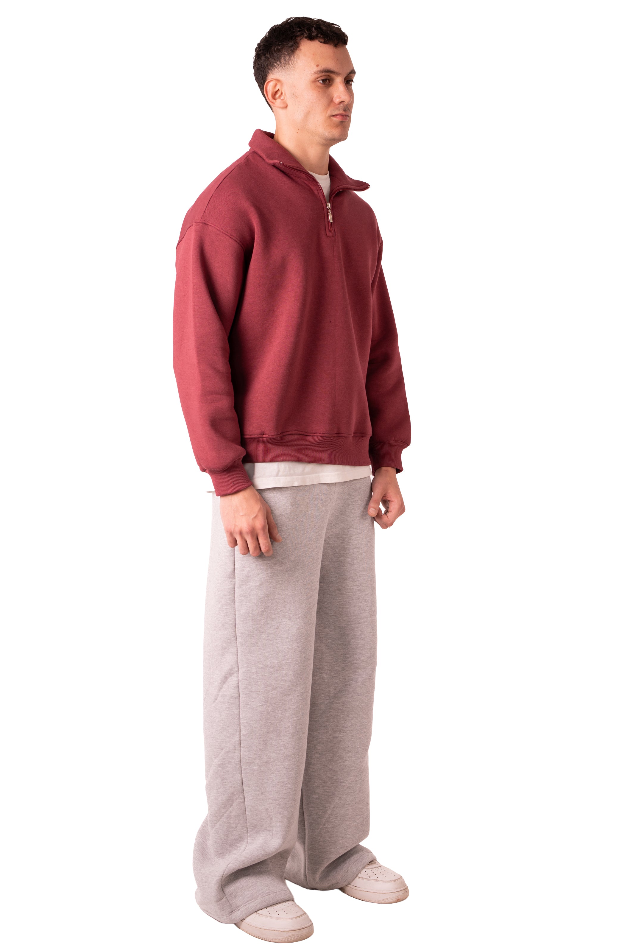 Quarter Zip Burgundy