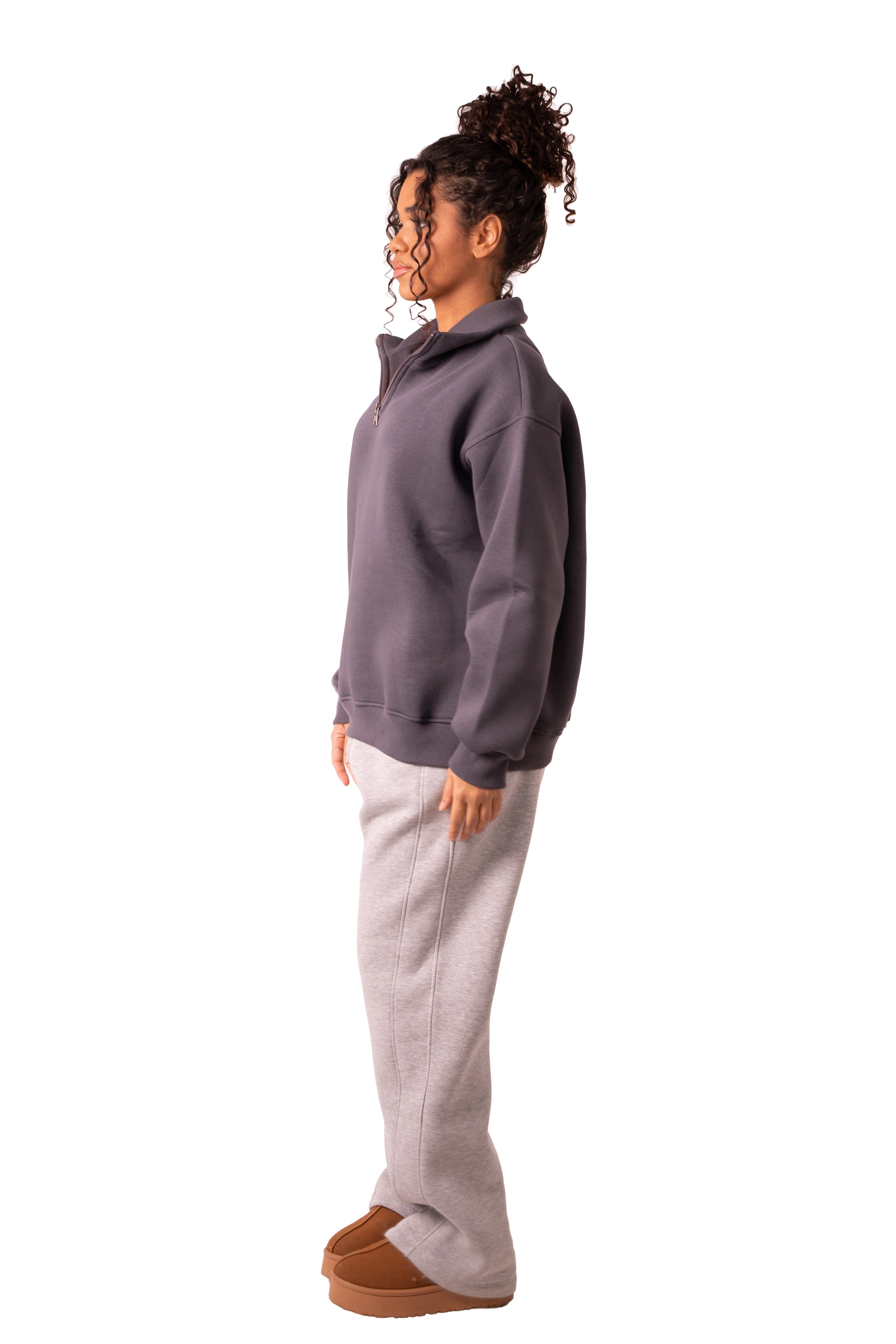 Quarter Zip Dark Grey