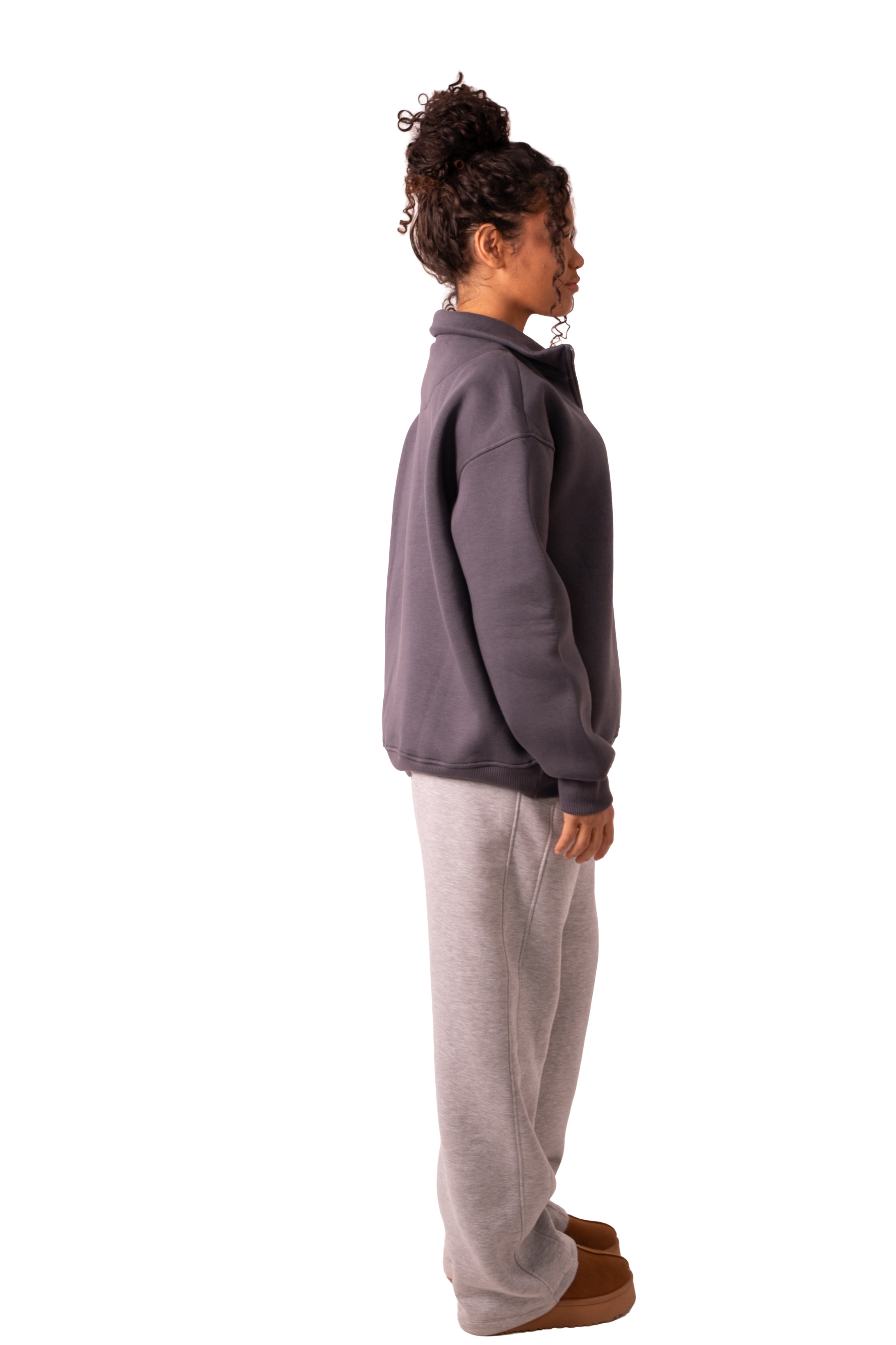 Quarter Zip Dark Grey