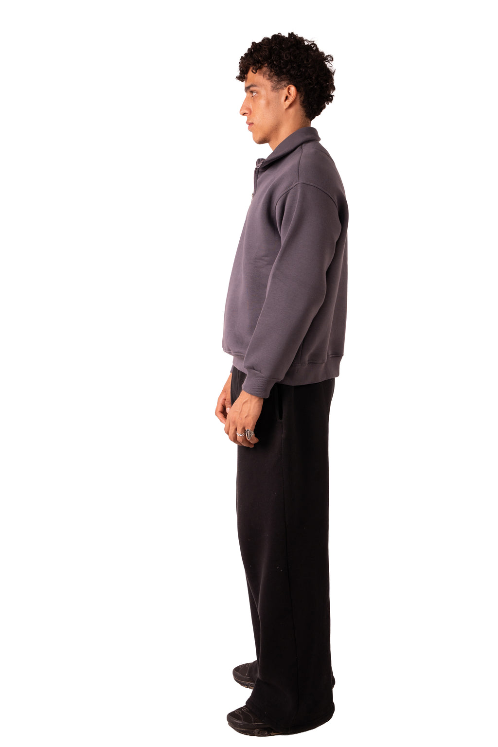 Quarter Zip Dark Grey