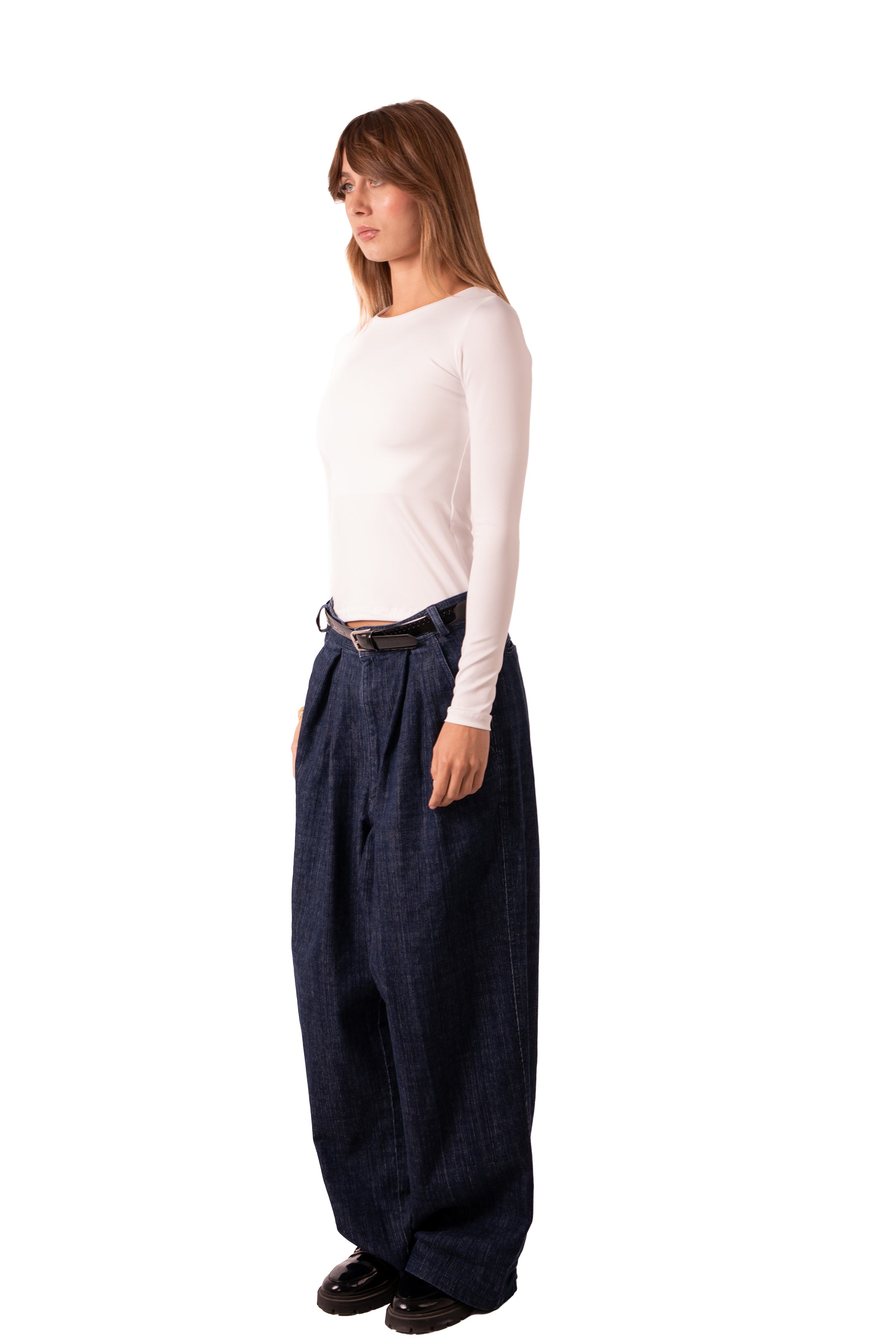 Scoop Neck Top White