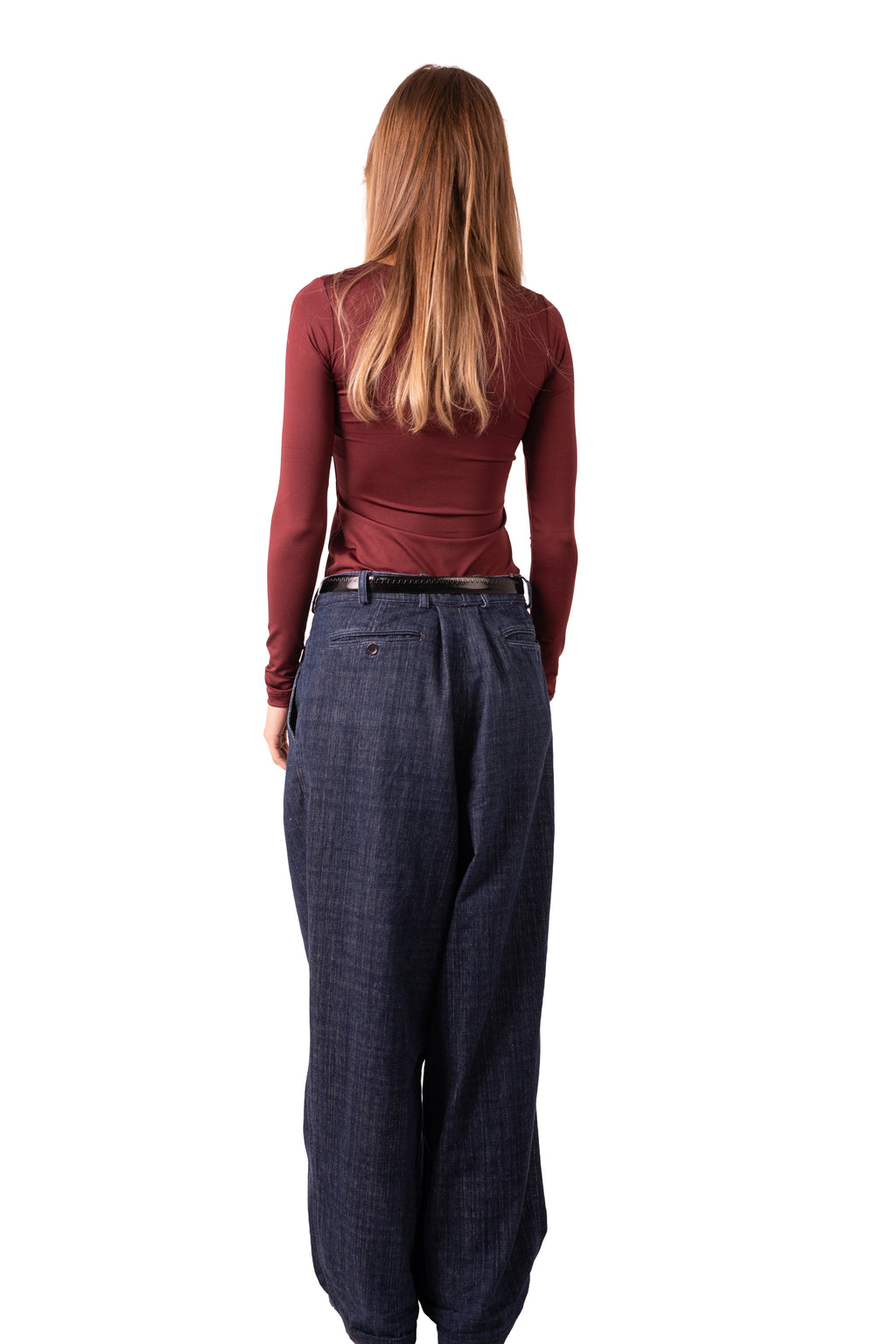 Scoop Neck Top Burgundy