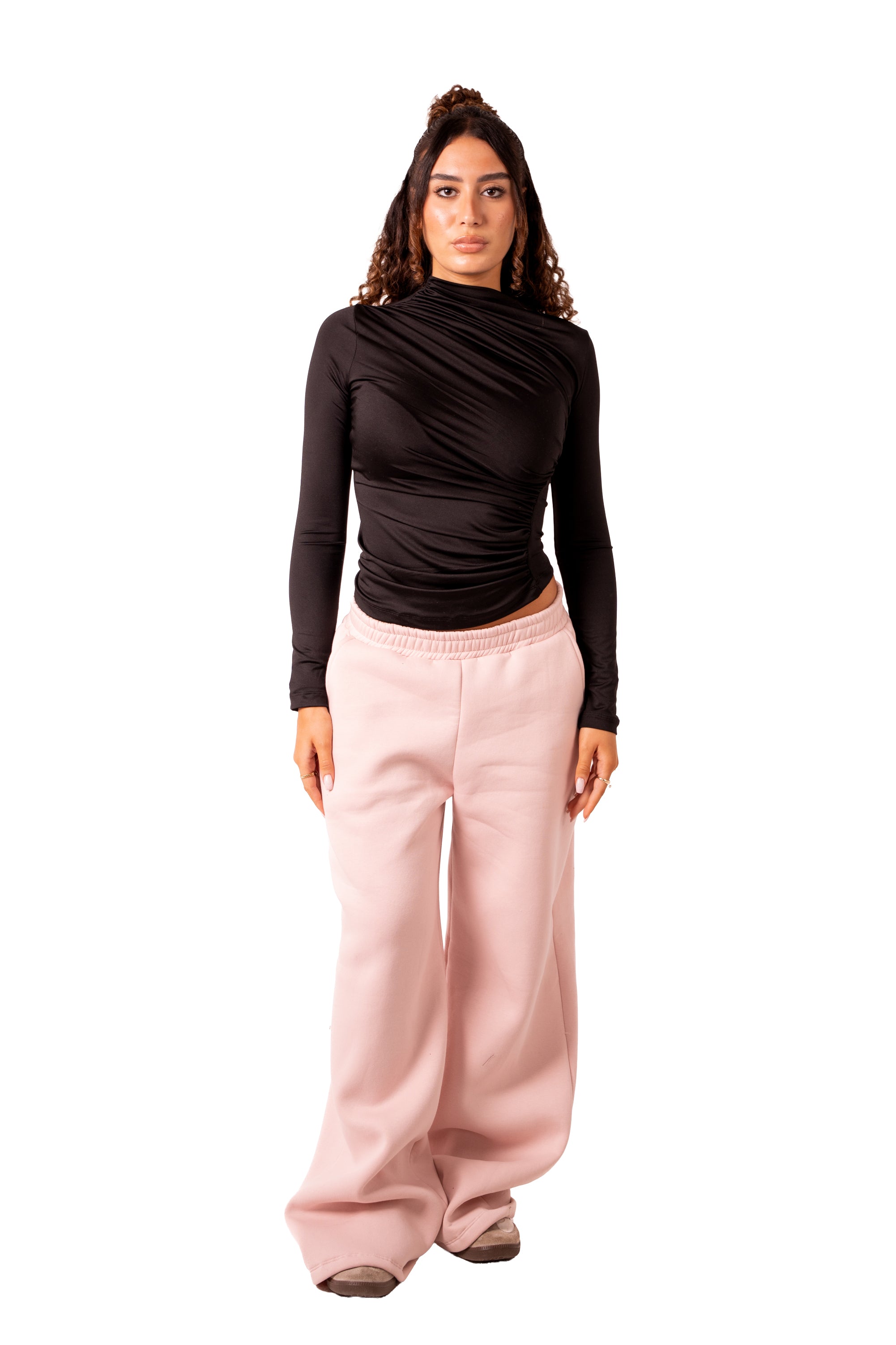 Side Drape Full Sleeve Top