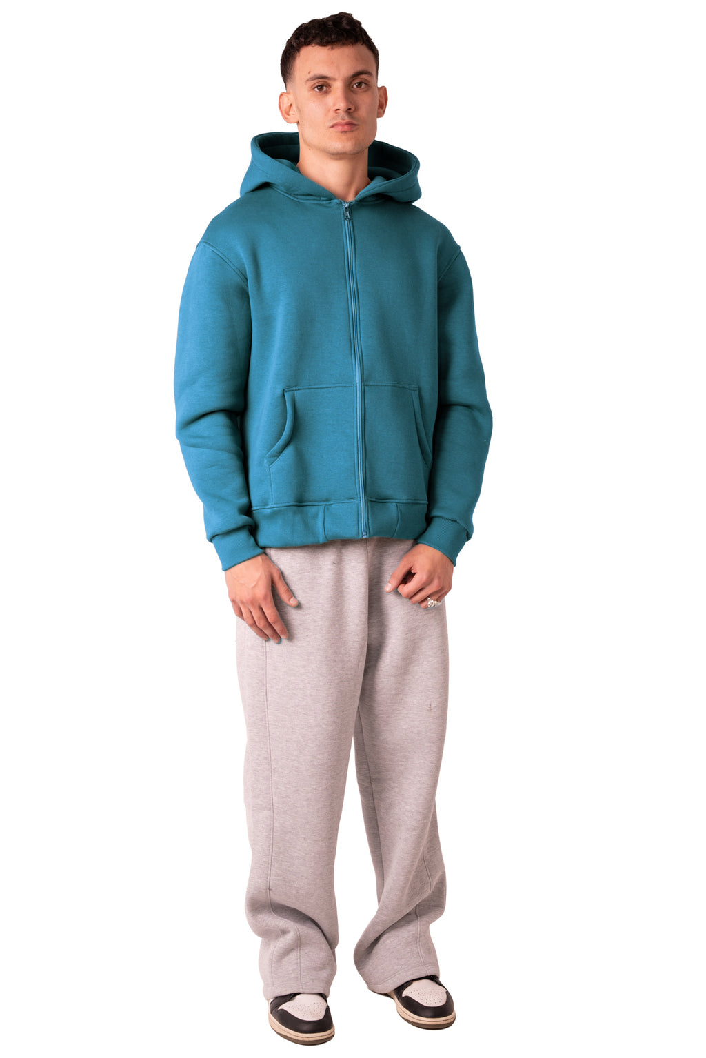 Zip Up Jacket Deep Aqua