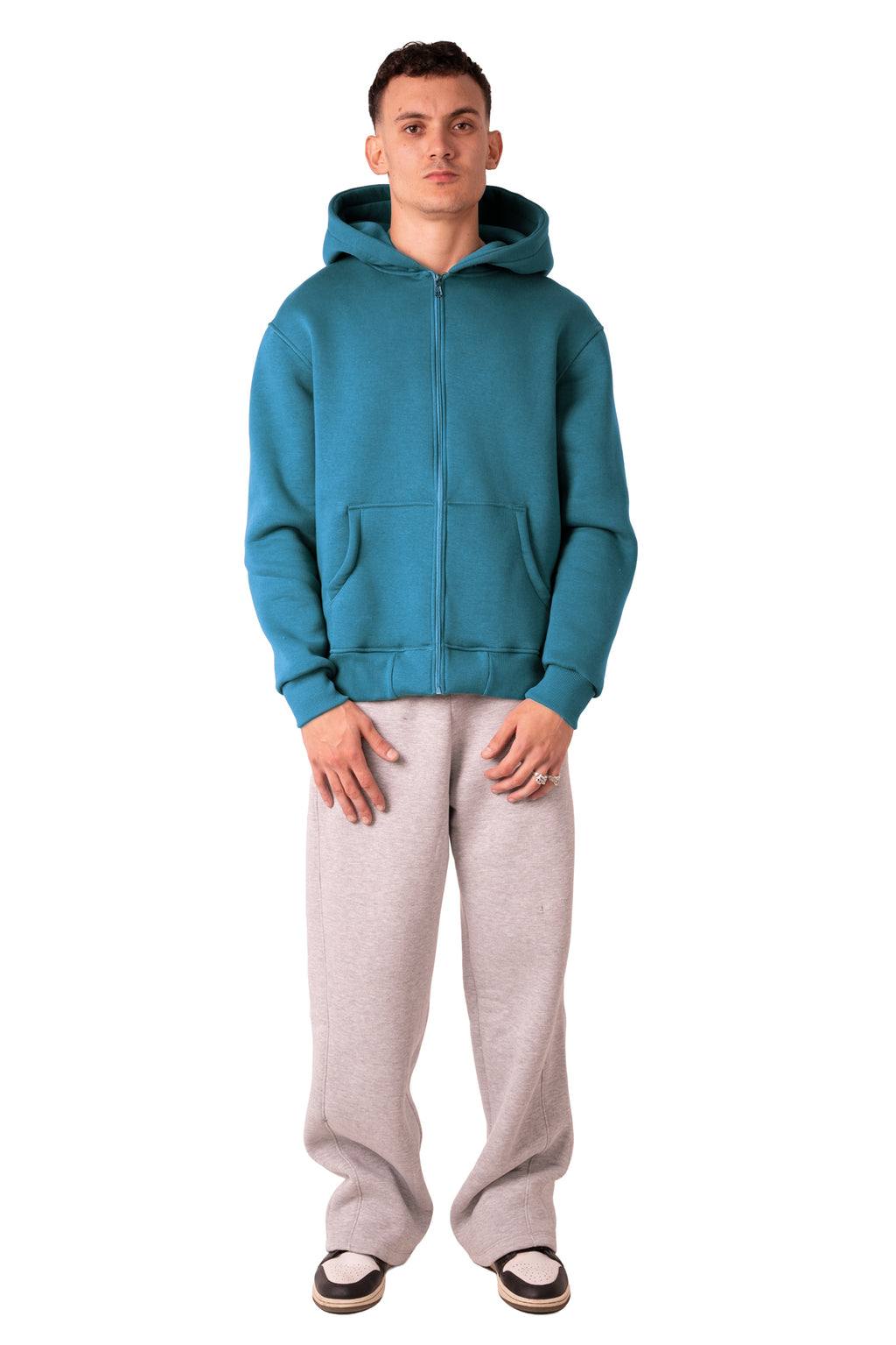 Zip Up Jacket Deep Aqua