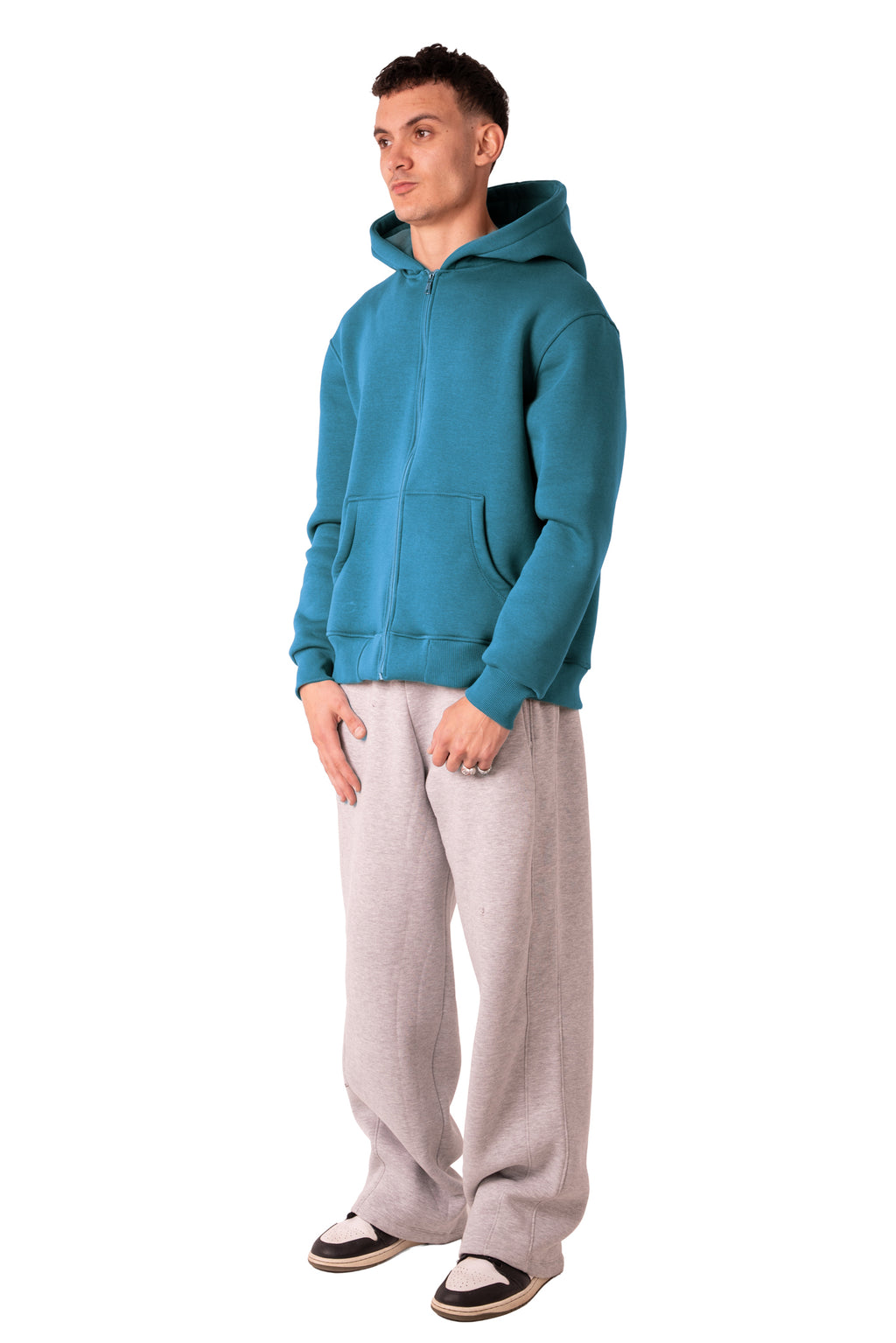 Zip Up Jacket Deep Aqua