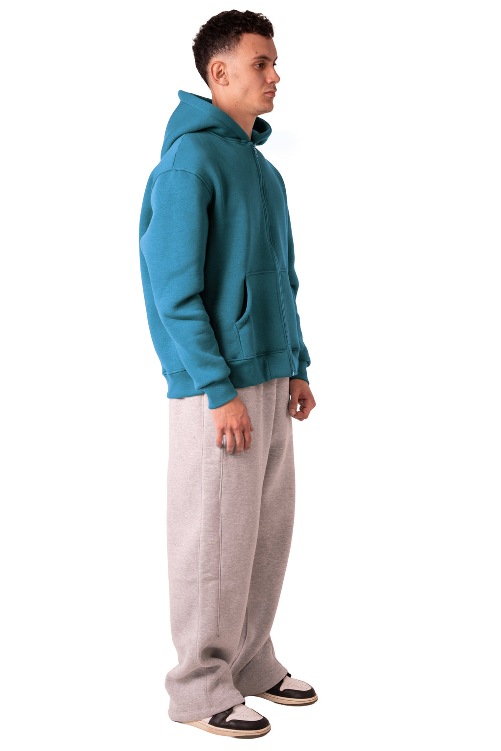 Zip Up Jacket Deep Aqua