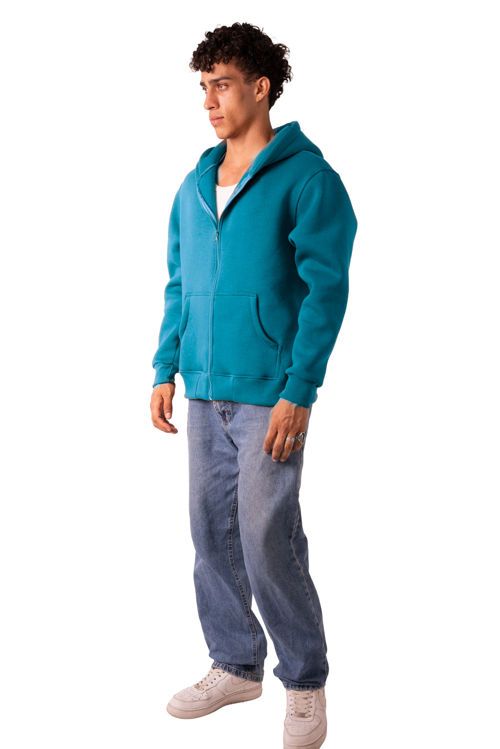 Zip Up Jacket Deep Aqua