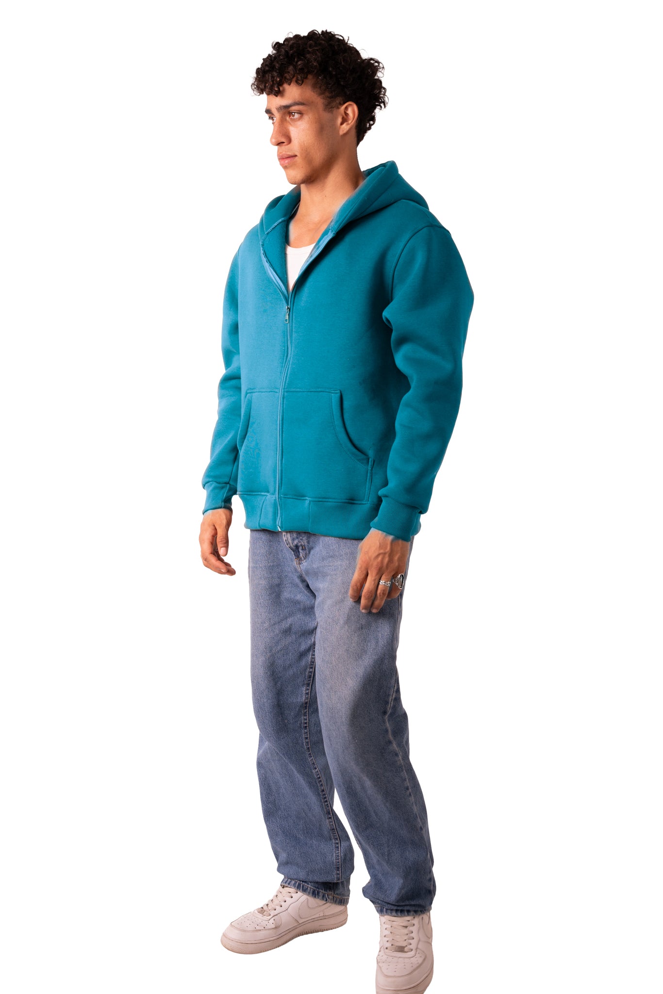 Zip Up Jacket Deep Aqua