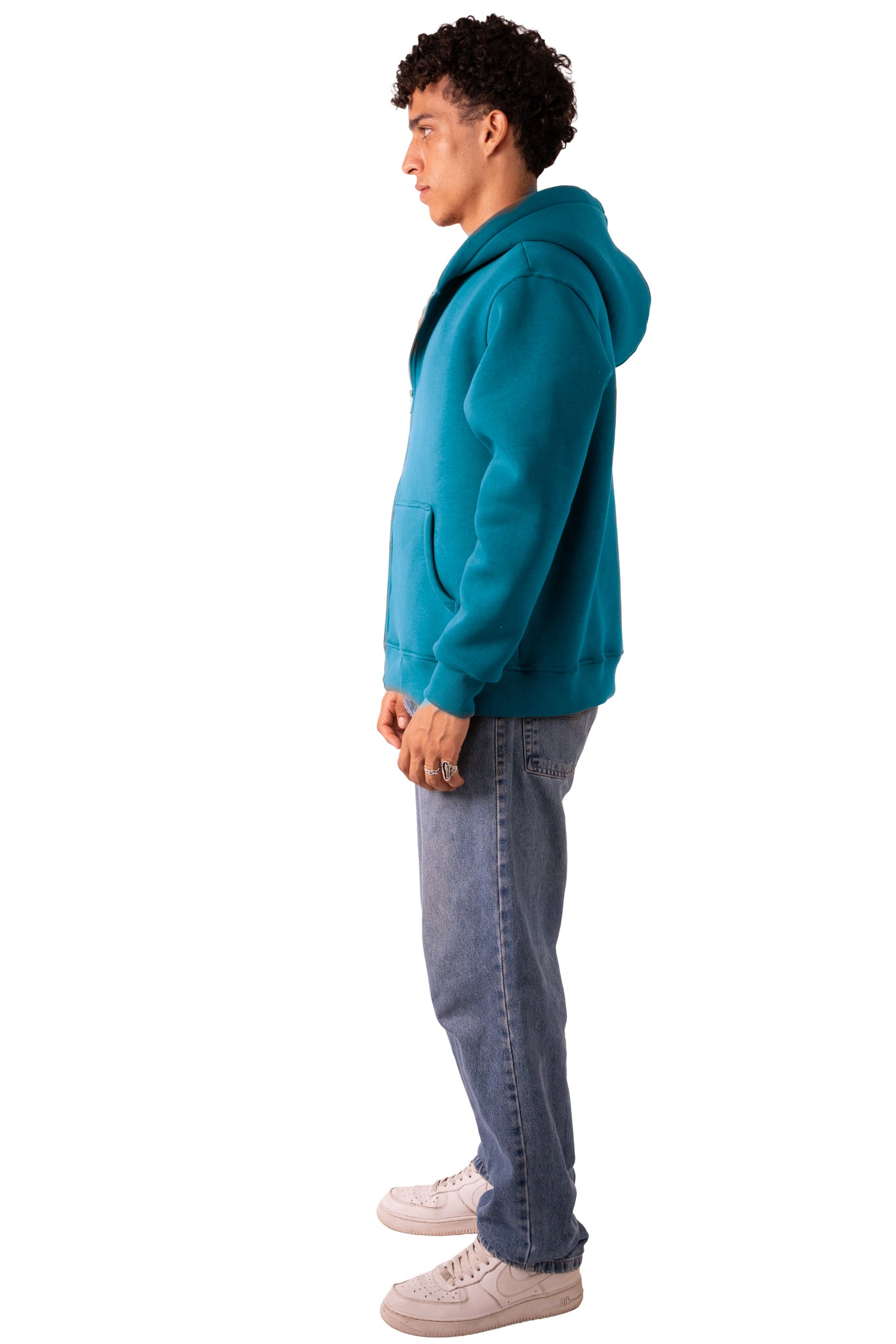 Zip Up Jacket Deep Aqua